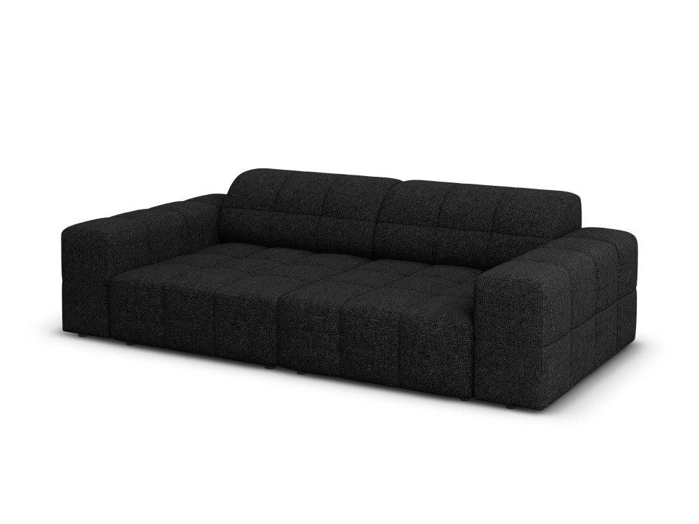 CHICAGO 3 seater sofa black chenille Cosmopolitan Design Eye on Design