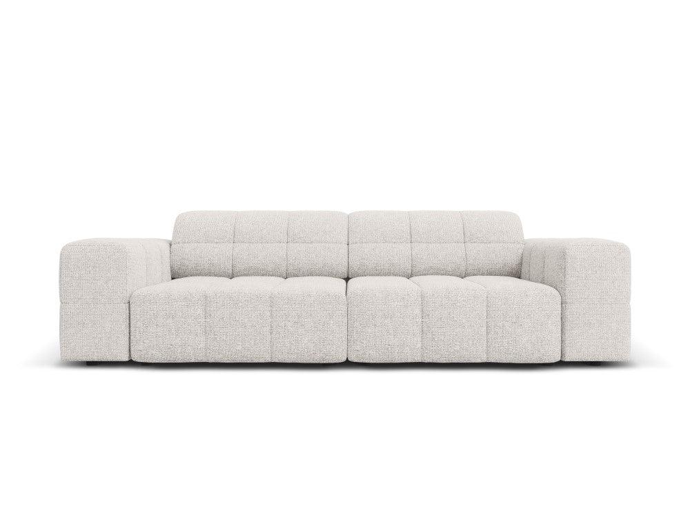 CHICAGO 3 seater sofa light grey chenille Cosmopolitan Design Eye on Design