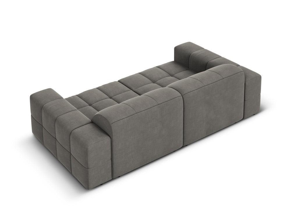 Velvet 3 seater sofa CHICAGO gray Cosmopolitan Design Eye on Design