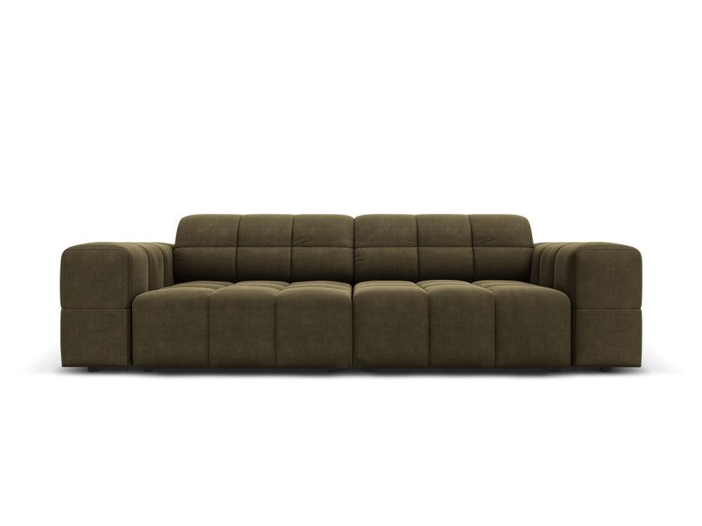 Velvet 3-seater sofa CHICAGO olive Cosmopolitan Design Eye on Design