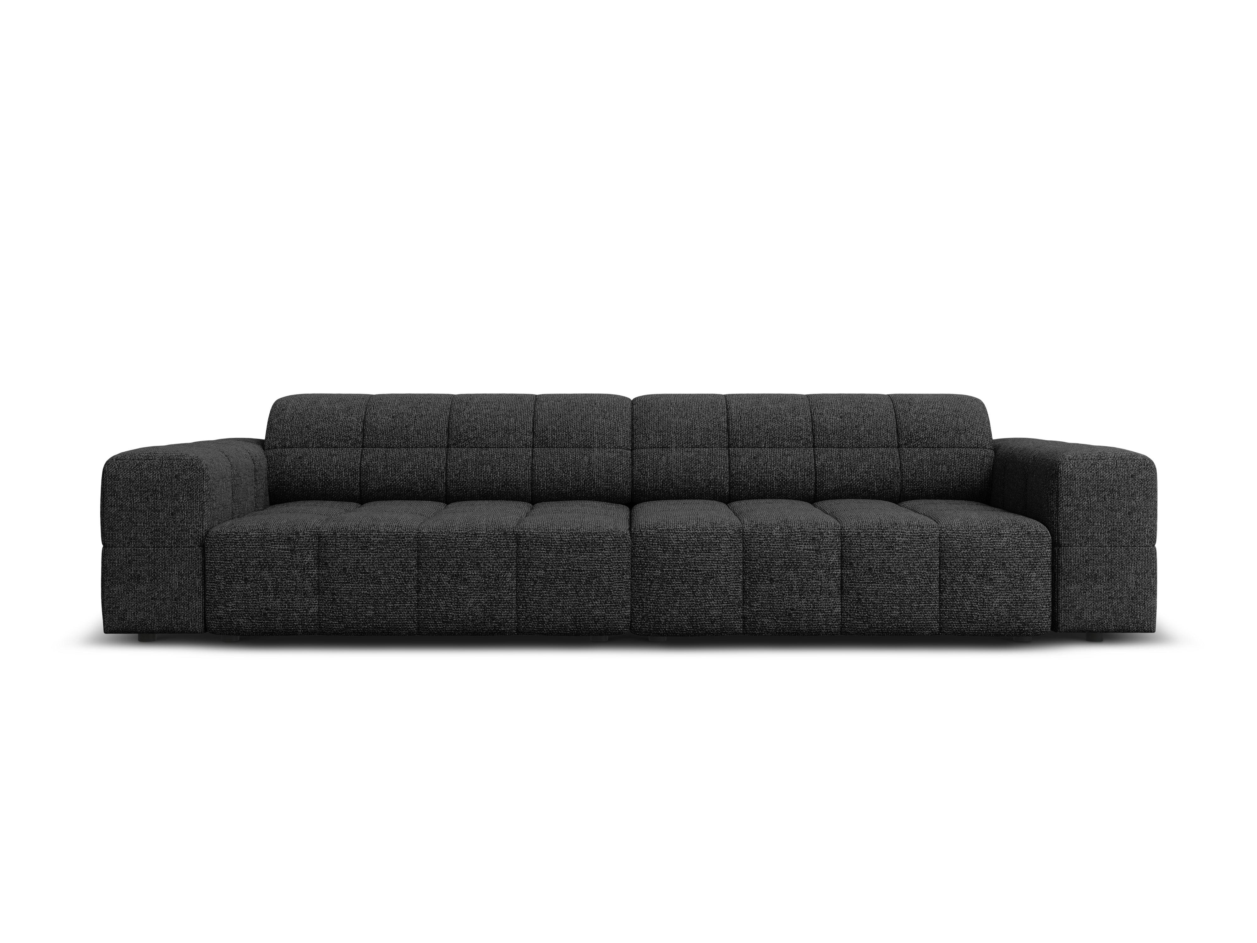 CHICAGO 4 seater sofa black chenille Cosmopolitan Design Eye on Design