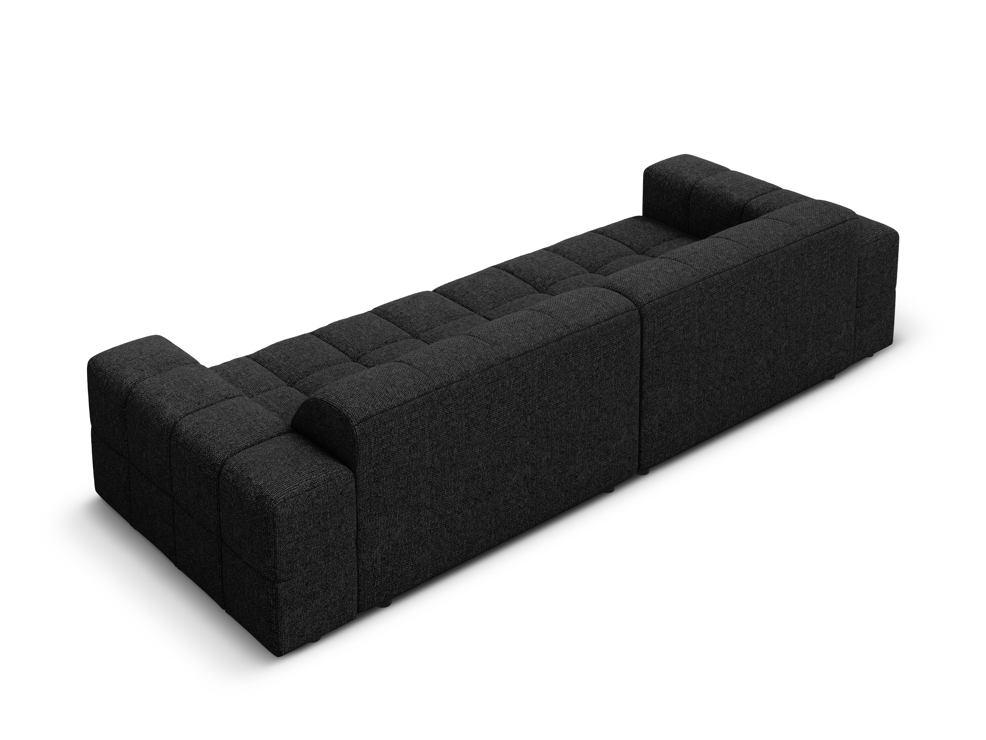 CHICAGO 4 seater sofa black chenille Cosmopolitan Design Eye on Design