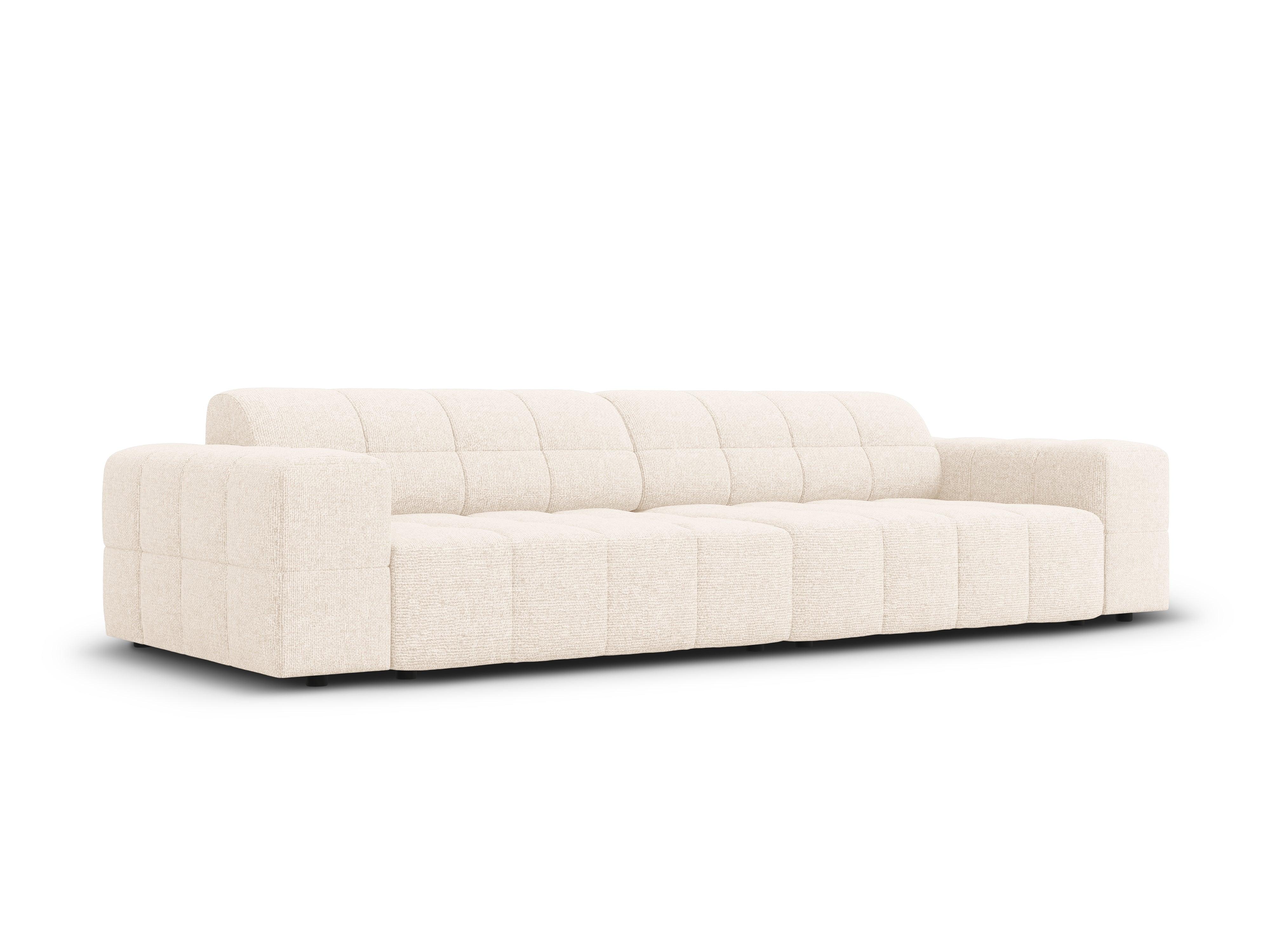 CHICAGO 4-seater sofa light beige chenille Cosmopolitan Design Eye on Design