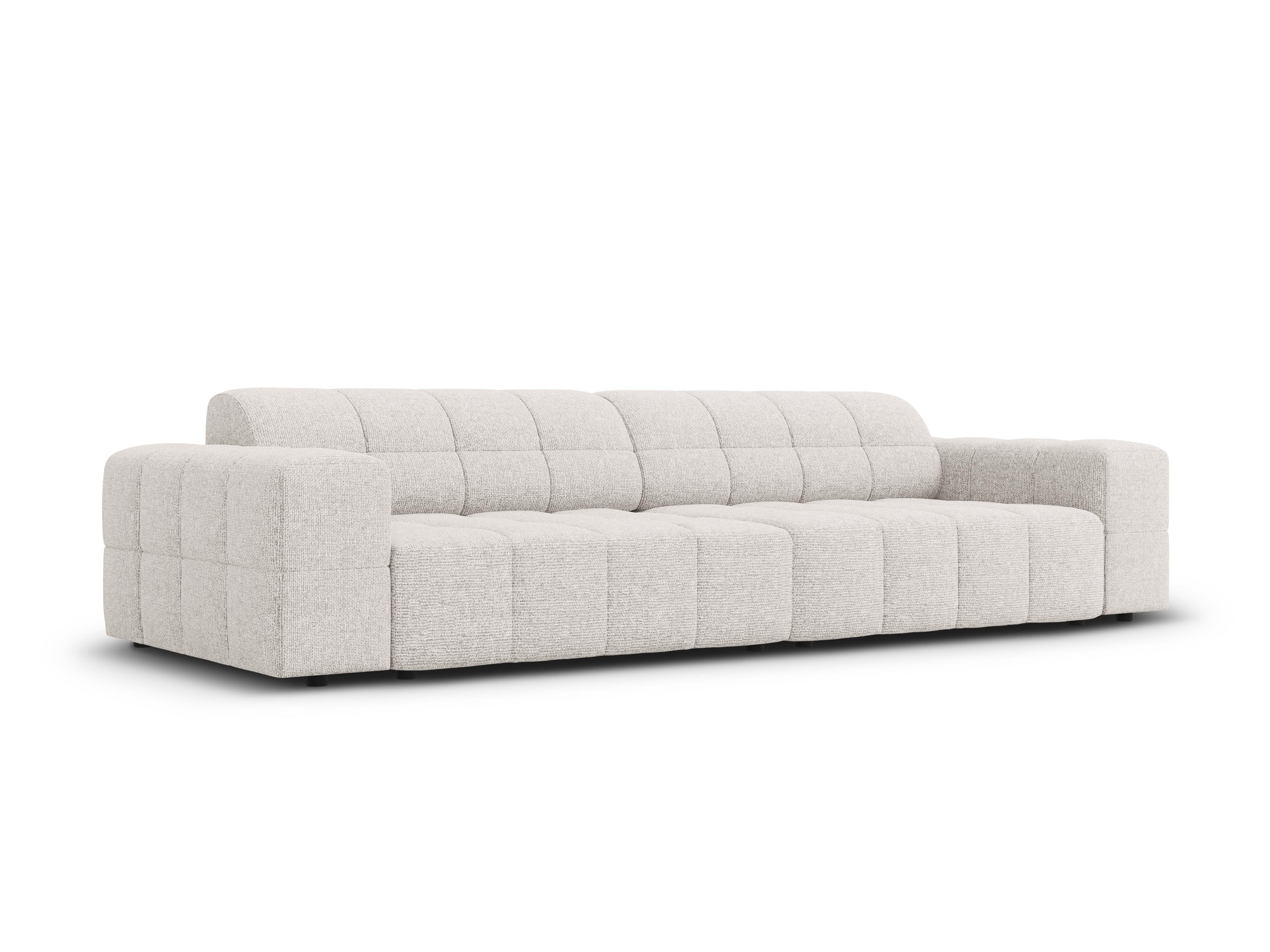 CHICAGO 4-seater sofa light grey chenille Cosmopolitan Design Eye on Design