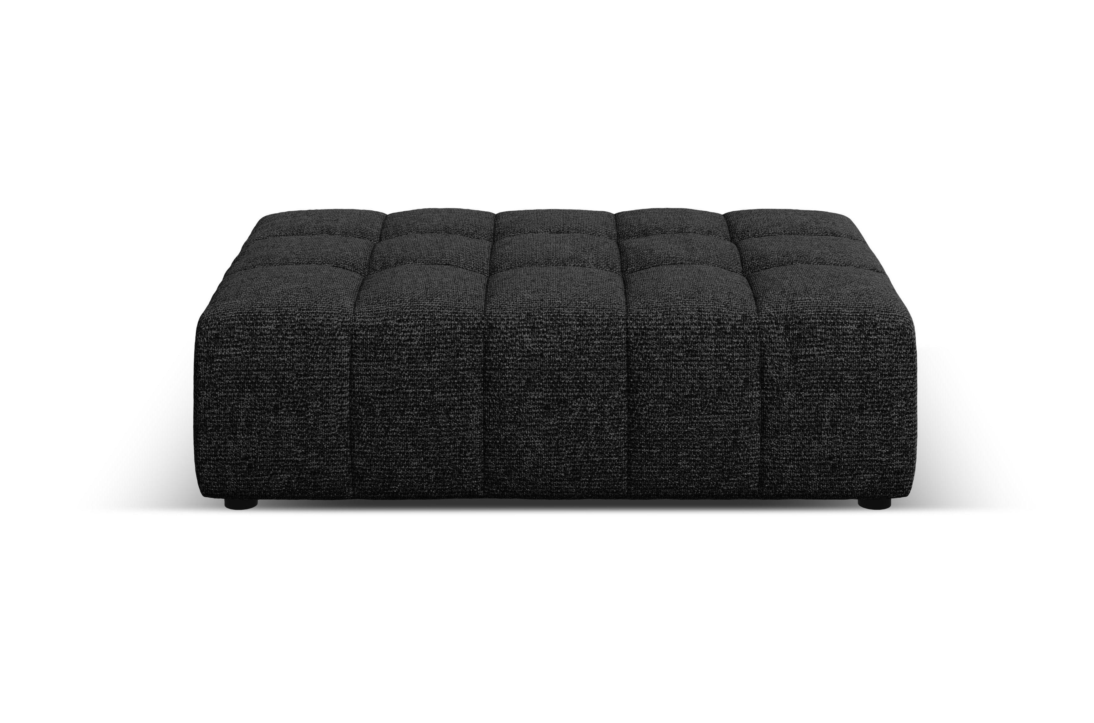 CHICAGO pouffe black chenille Cosmopolitan Design Eye on Design