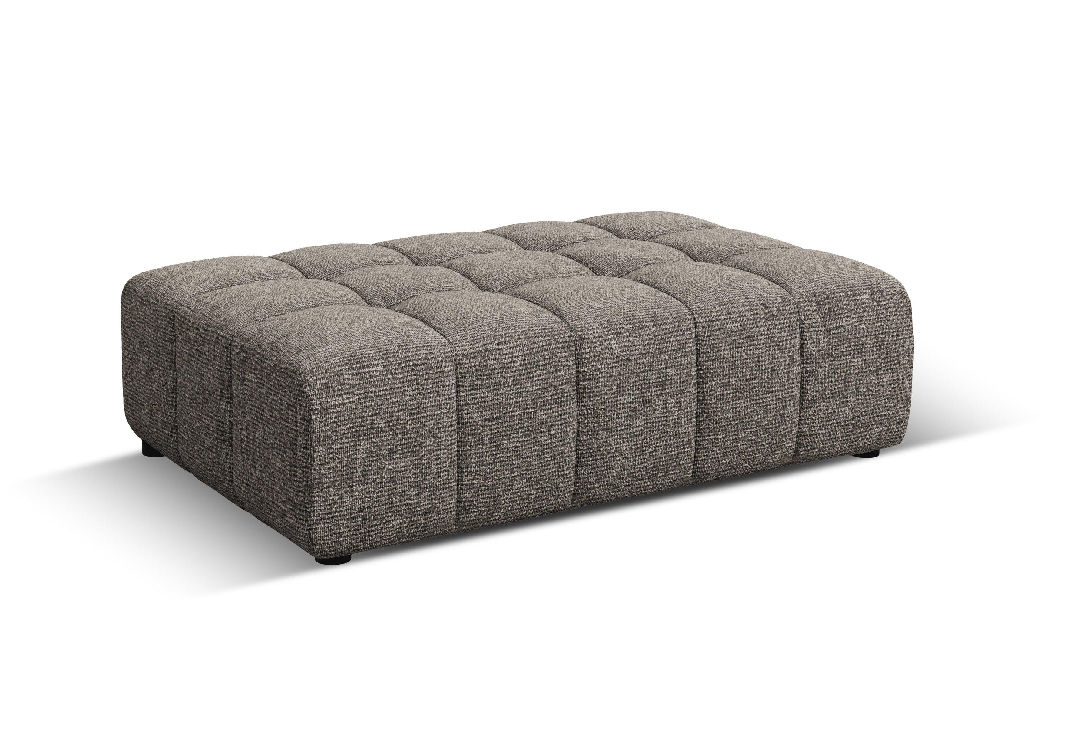 CHICAGO pouffe grey chenille Cosmopolitan Design Eye on Design