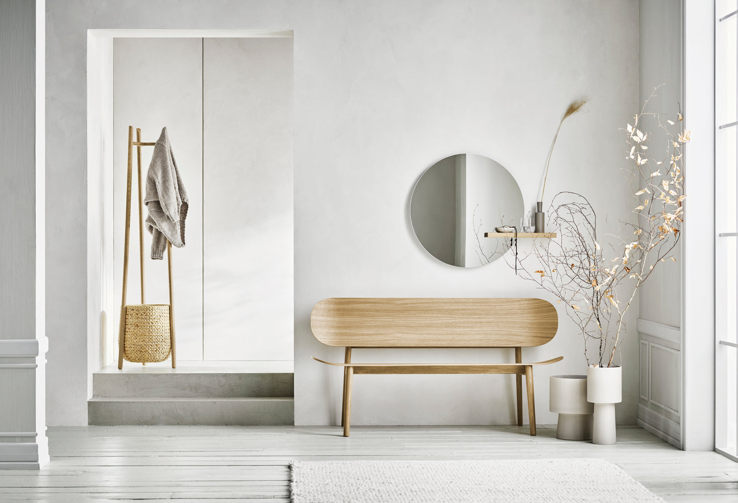 Luster SHIFT s dubovou poličkou