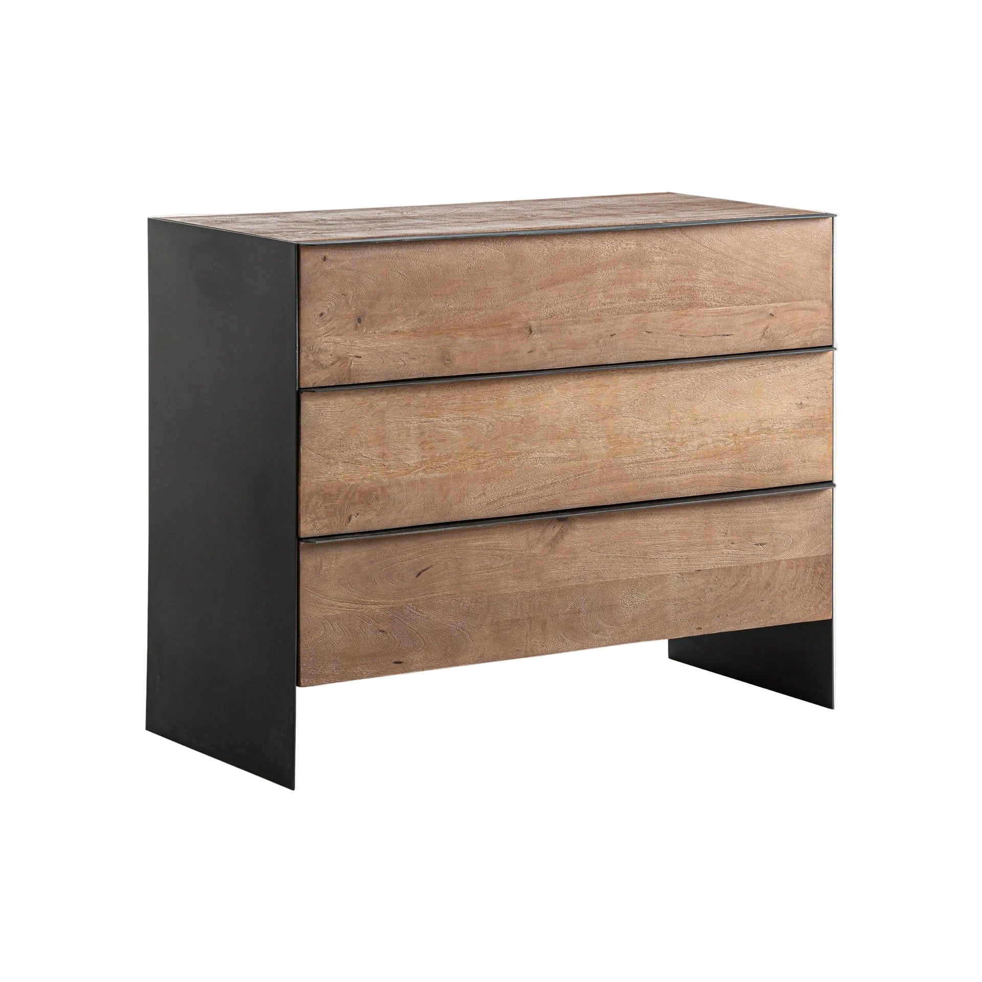 KILLEANY Chest of Drawers in Mango Wood with Metal Finish