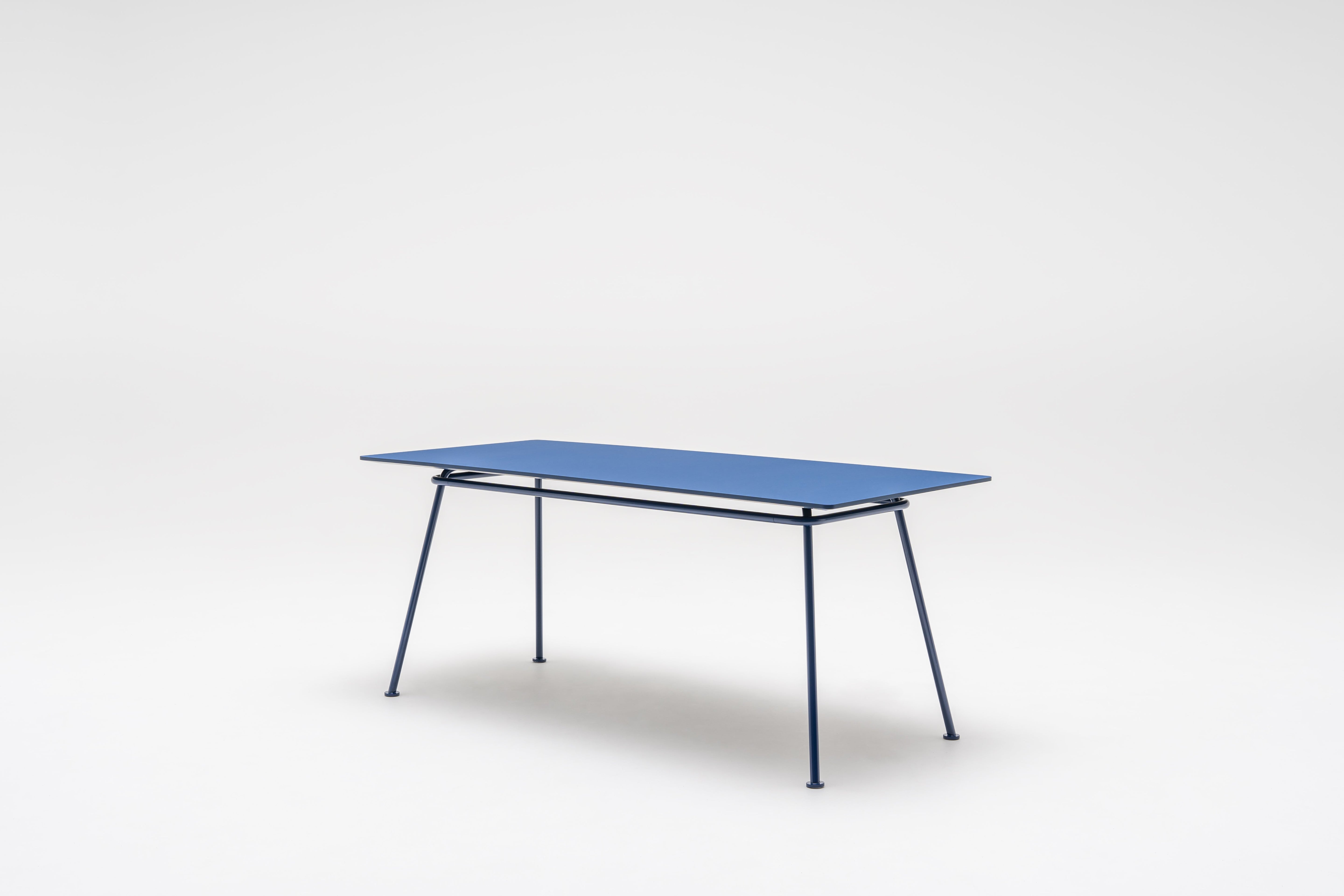New school rectangular table metal base