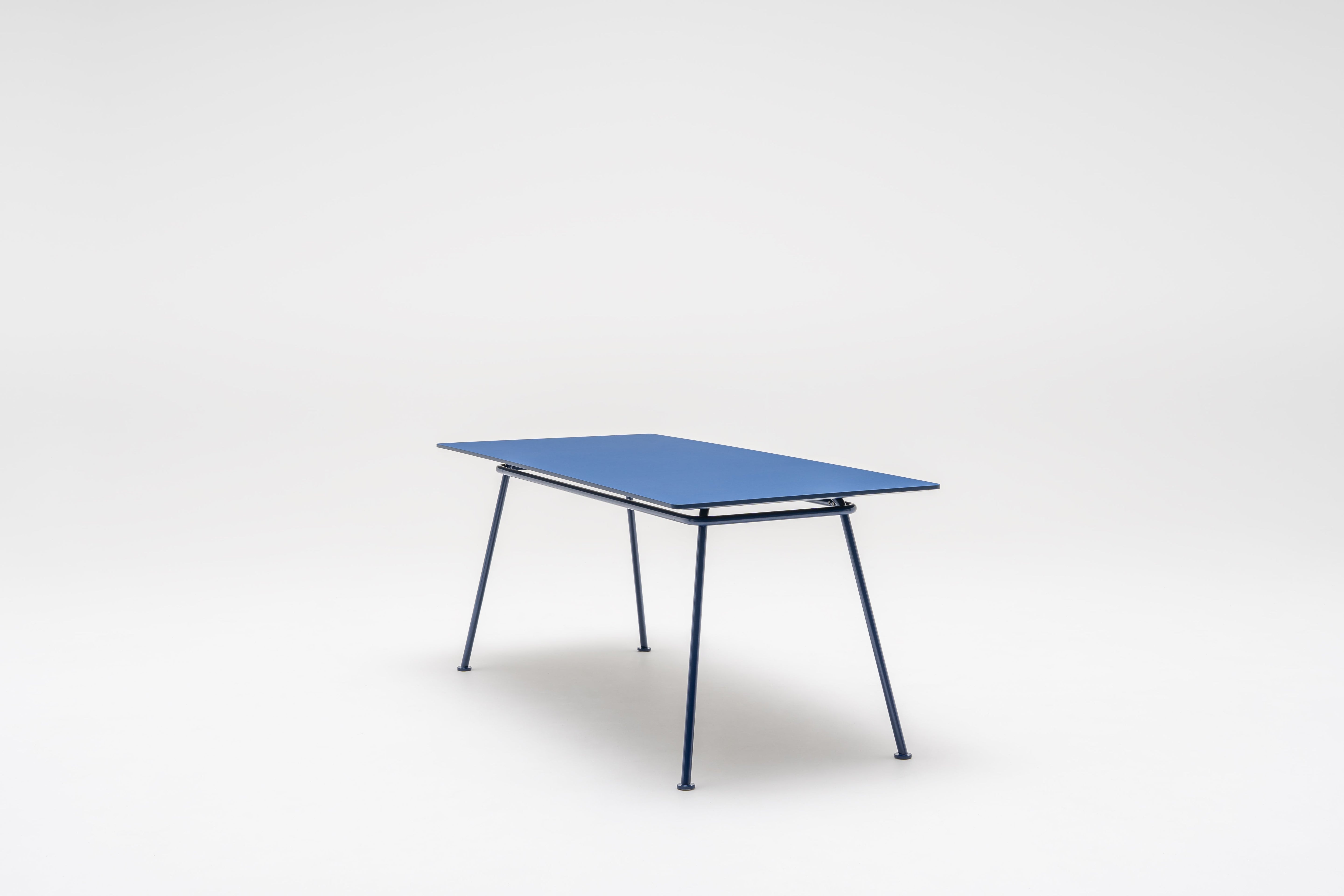 New school rectangular table metal base