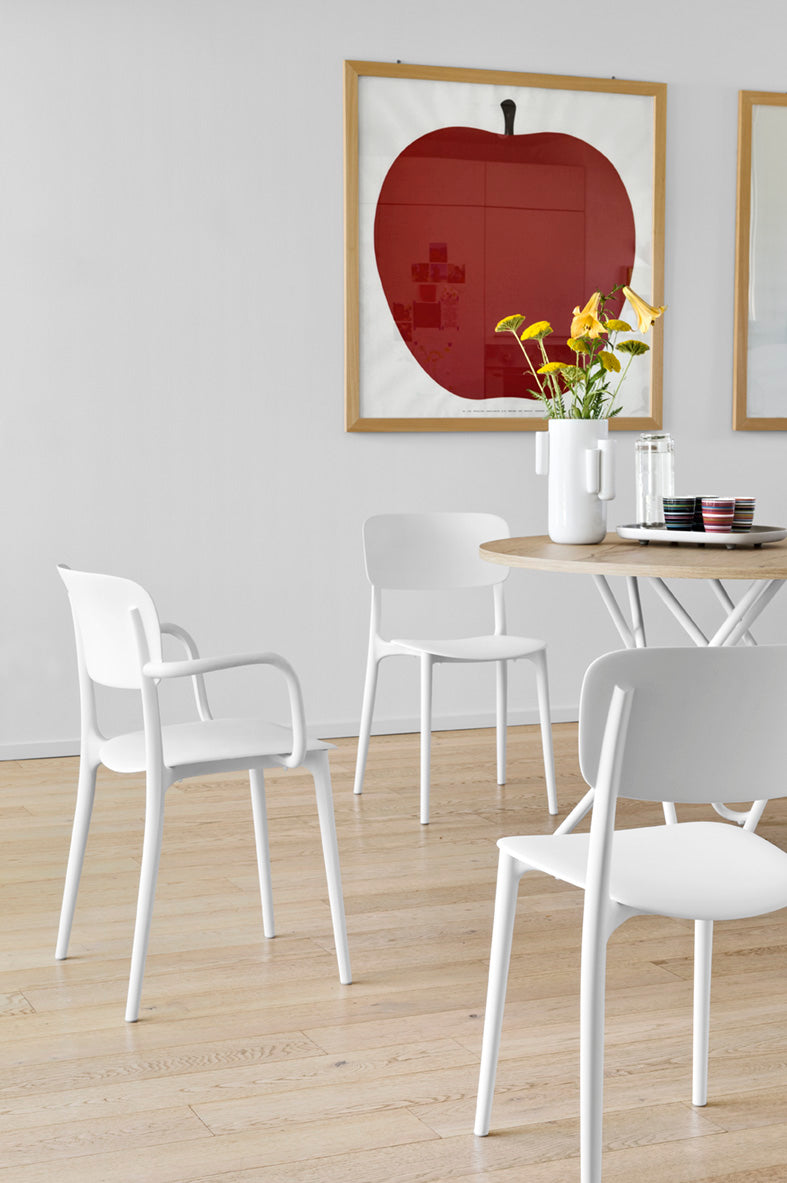 Armchair with Armrests LIBERTY white