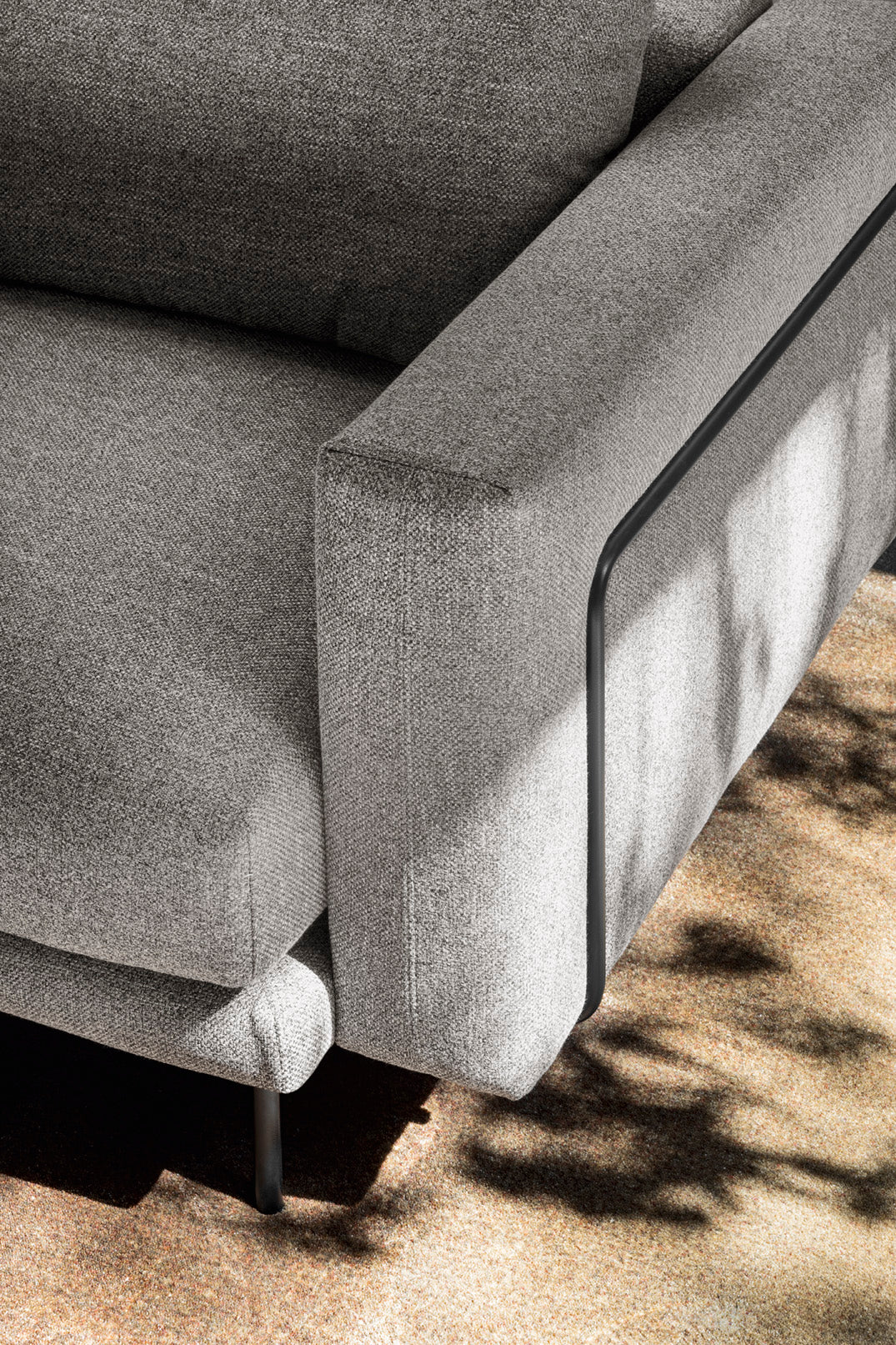 Left-sided upholstered corner sofa ROD