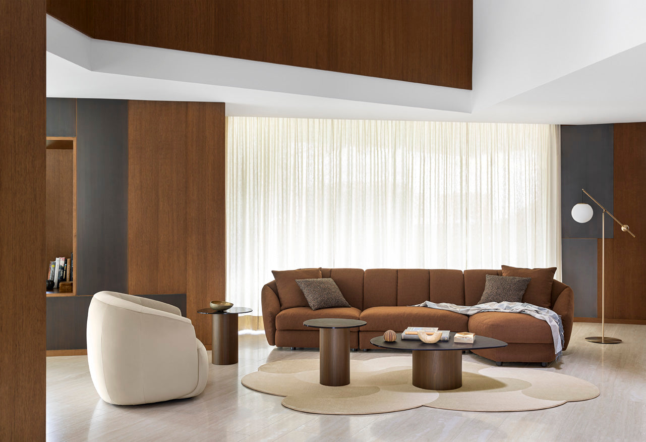 Otočný kreslo HAVEN čalúnené