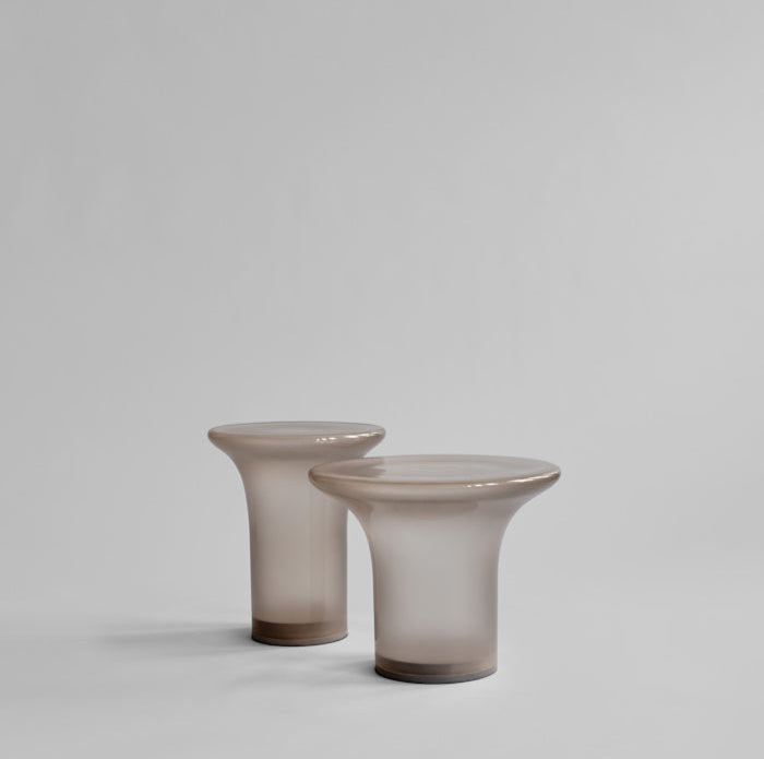 Kávový stolík TRUMPET z nafukovaného skla