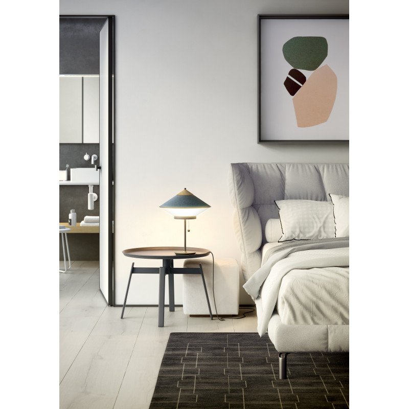 Stolná lampa CYMBAL pudrová ružová