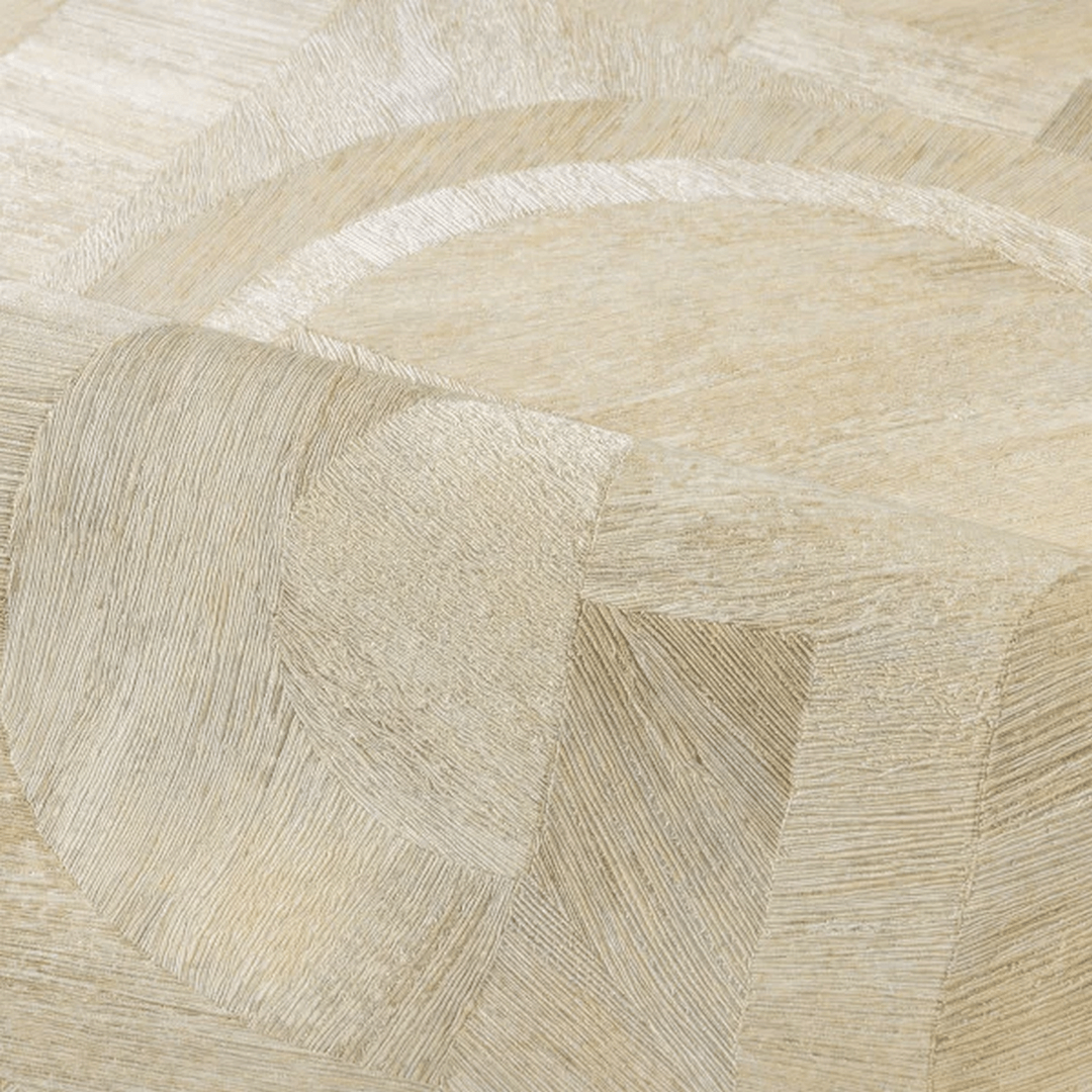 Štruktúrna tapeta napodobňujúca drevo s geometrickým vzorom mozaiky INTARSIA - SABLE pieskový