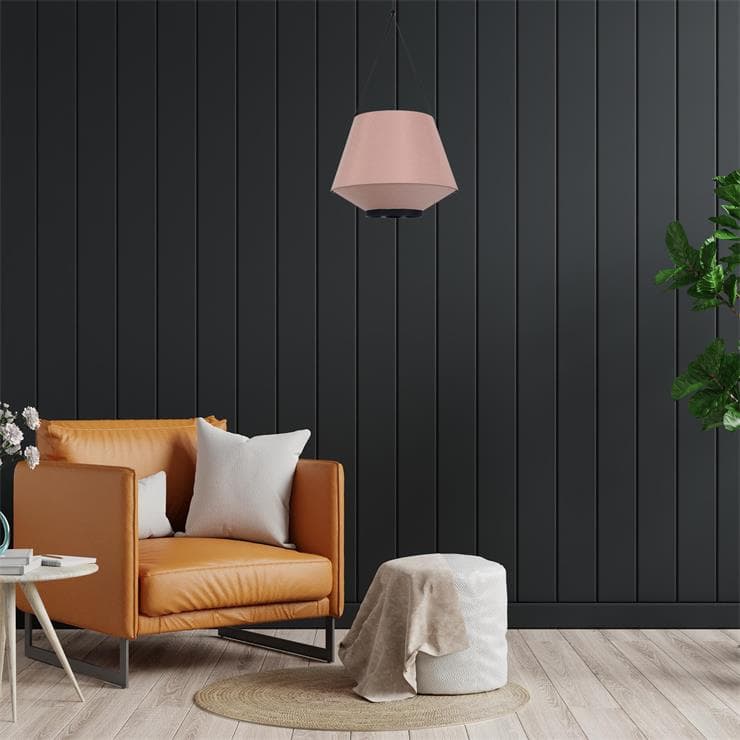 Závesná lampa CARRIE ružová