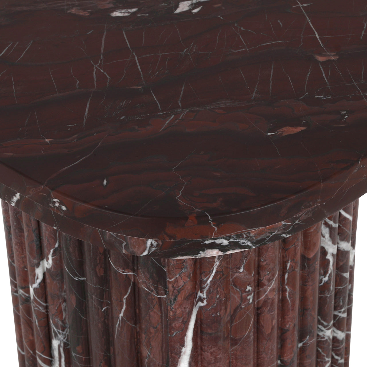 ORCHID Side Table Brown Marble