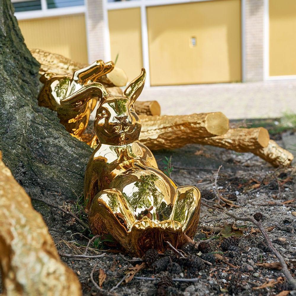 Dekoracyjna skarbonka BUNNY BELLY złoty Pols Potten    Eye on Design