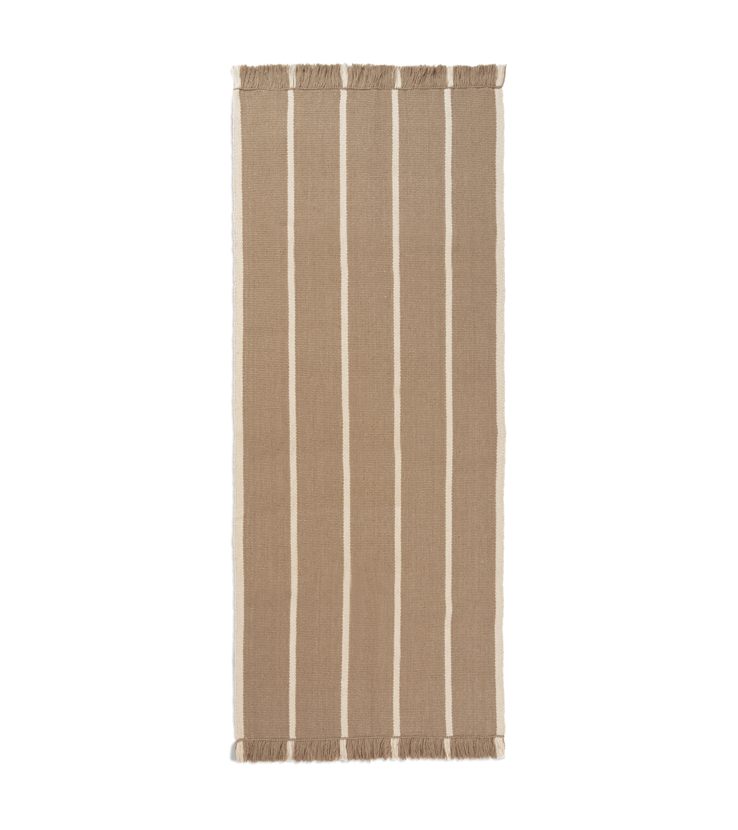 CALM KELIM caramel runner with beige