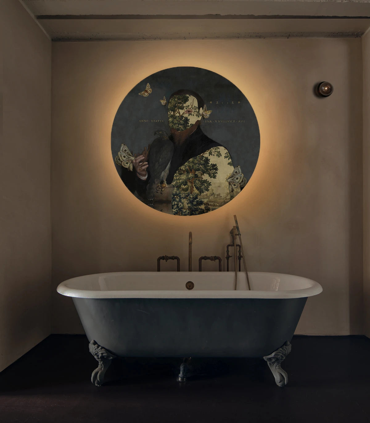 Lampa ścienna DOTS LIGHTING - GENTLEMAN MOTH ciemnoszary