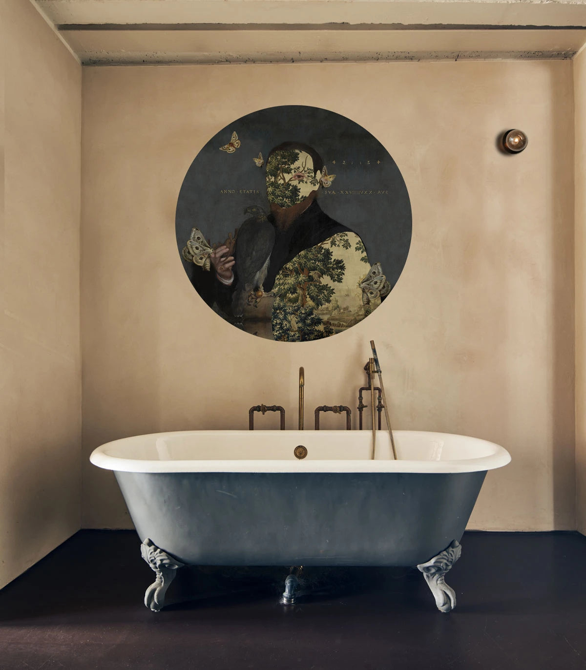 Lampa ścienna DOTS LIGHTING - GENTLEMAN MOTH ciemnoszary