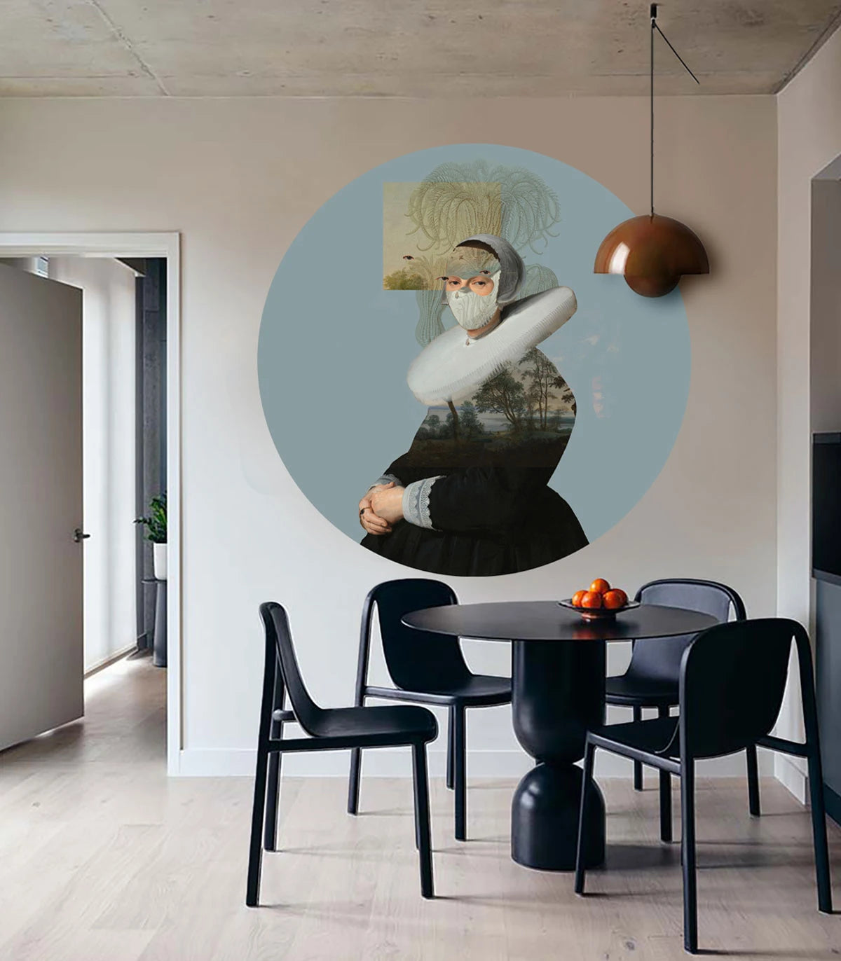 Lampa ścienna DOTS LIGHTING - LANDSCAPE MUSE niebieski