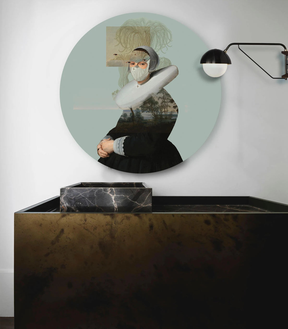 Lampa ścienna DOTS LIGHTING - LANDSCAPE MUSE zielony