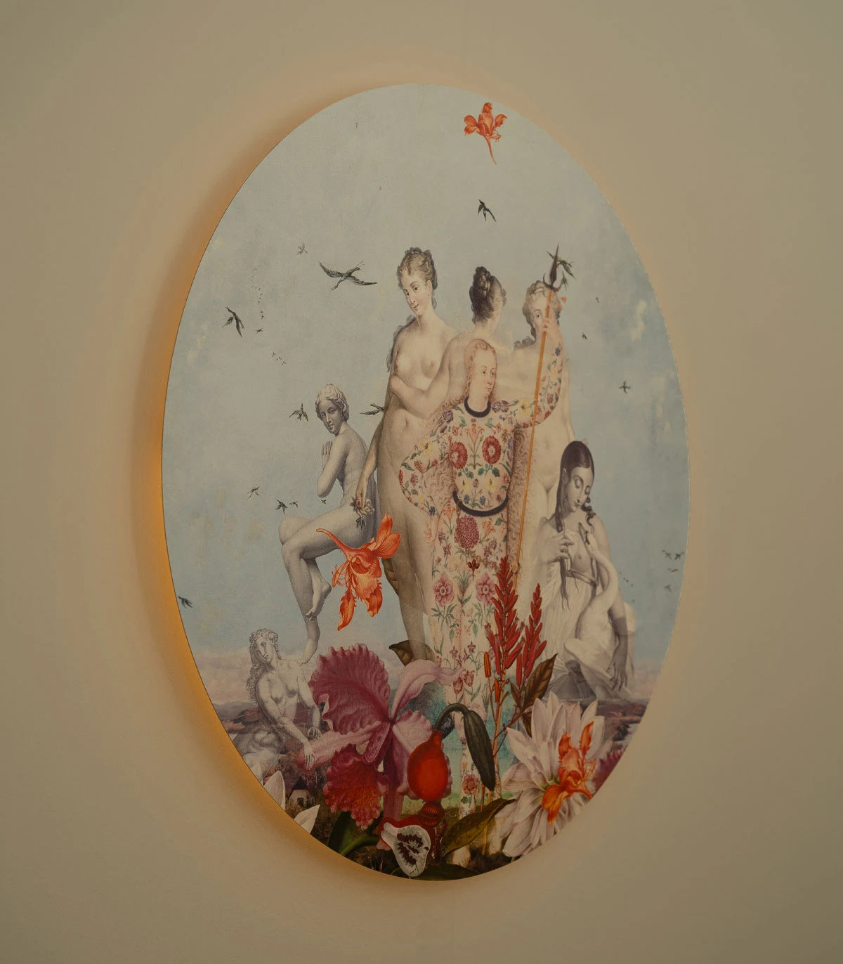 Lampa ścienna DOTS LIGHTING - WOMENS DAY niebieski