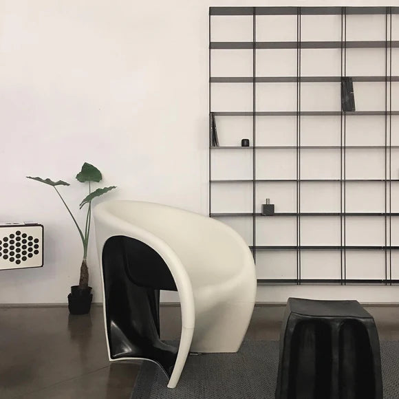 MT1 armchair white and white