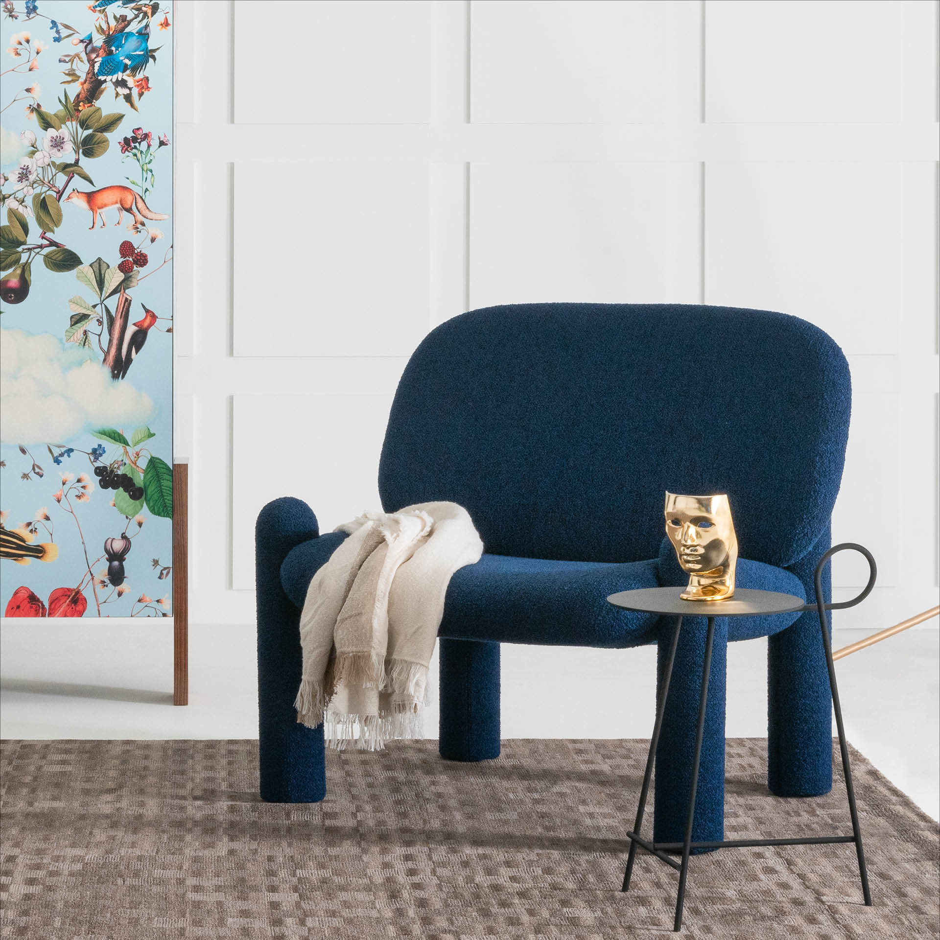 Bočný stolík CARMINA béžový