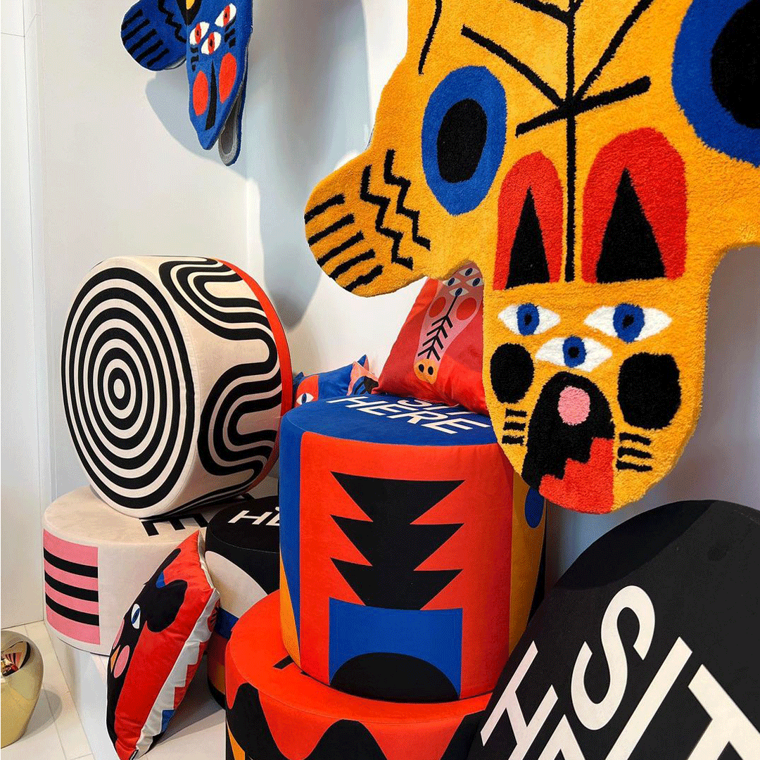 Dywan BIG BEAR beżowy Qeeboo    Eye on Design