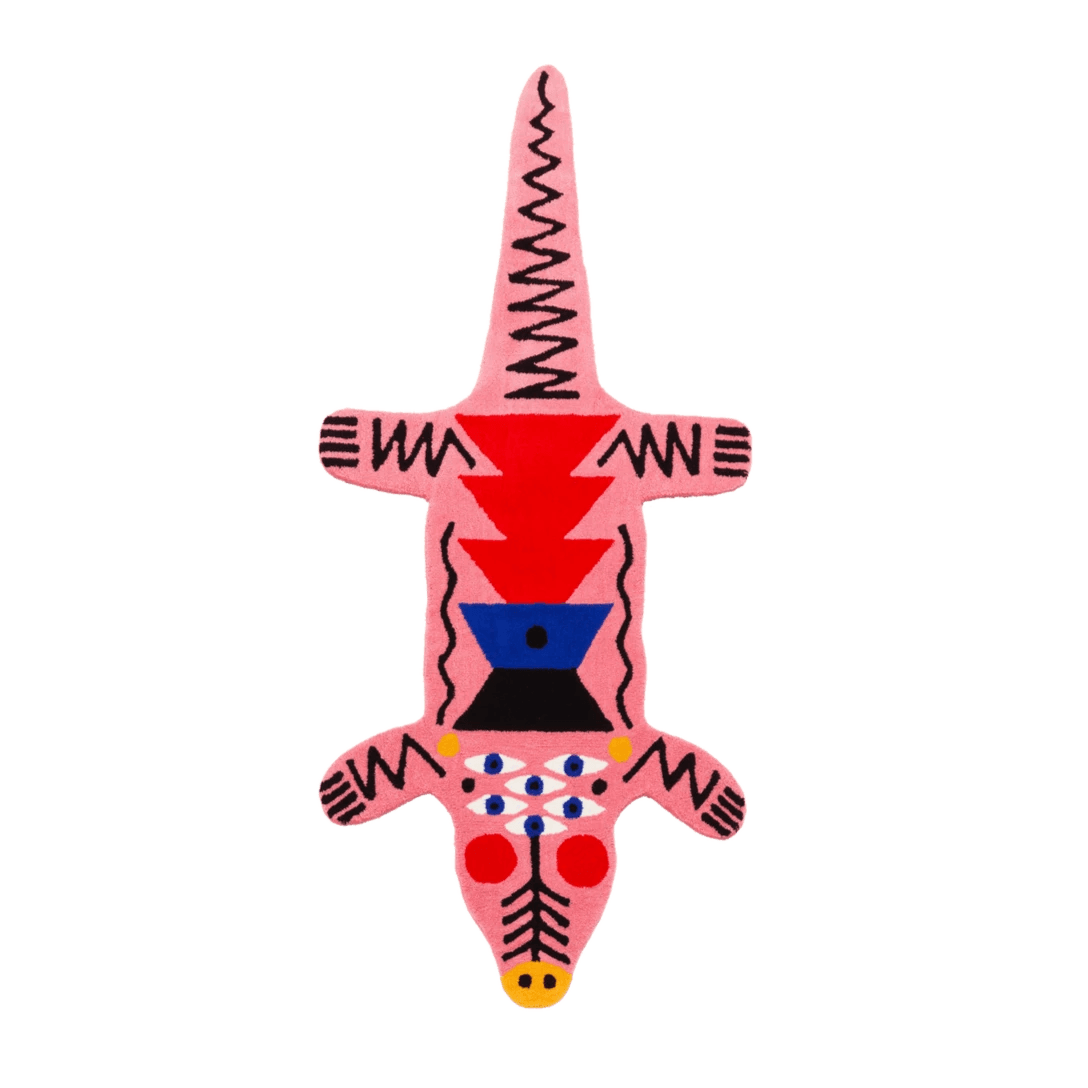 Dywan CROCOPINK różowy Qeeboo    Eye on Design