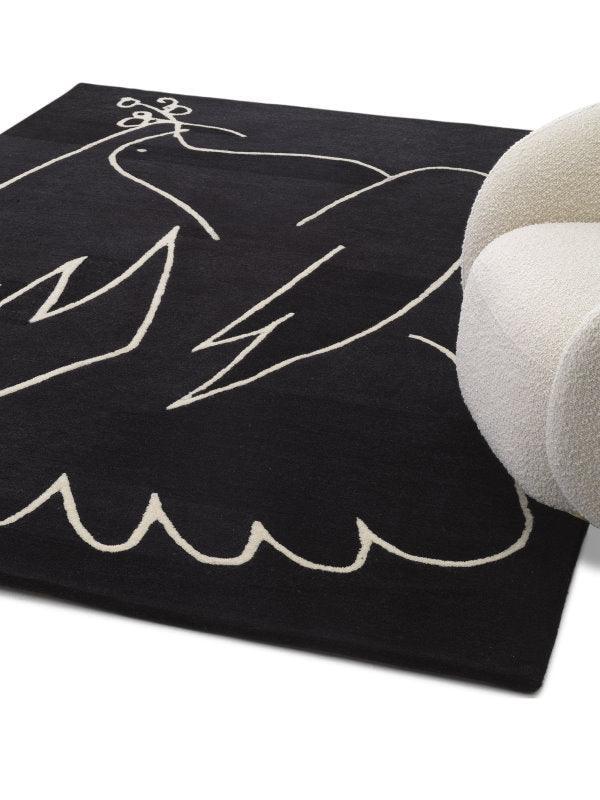 Dywan PICCIONE czarny Eichholtz    Eye on Design
