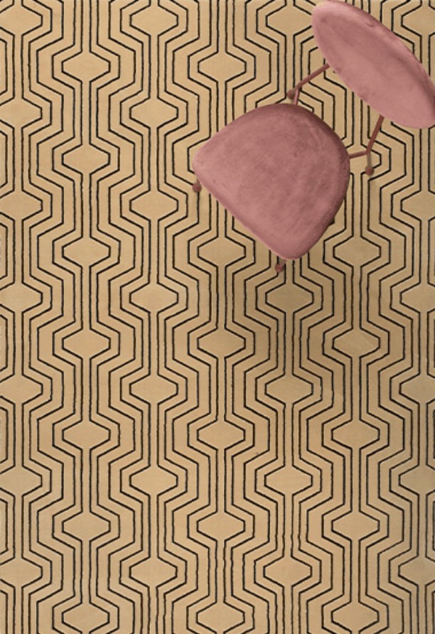 Dywan SWINGING LINES beżowy Bold Monkey    Eye on Design