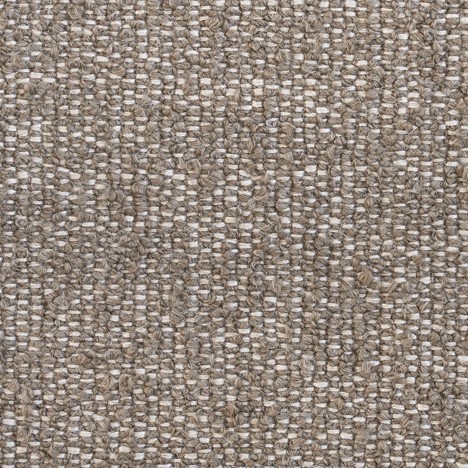 3-Seater Sofa LOFT Brown Boucle with Black Base