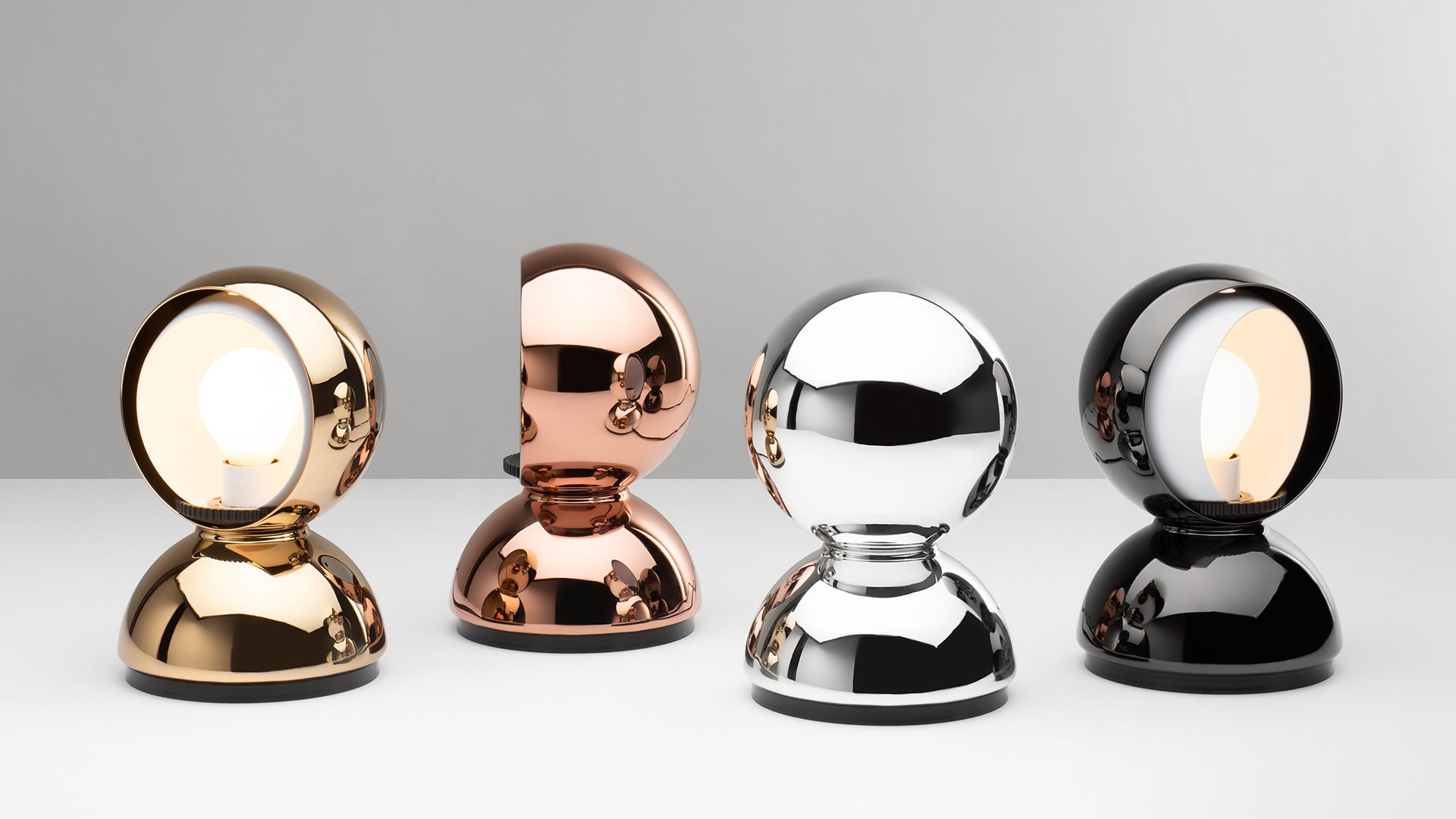 Stolná lampa ECLISSE strieborná