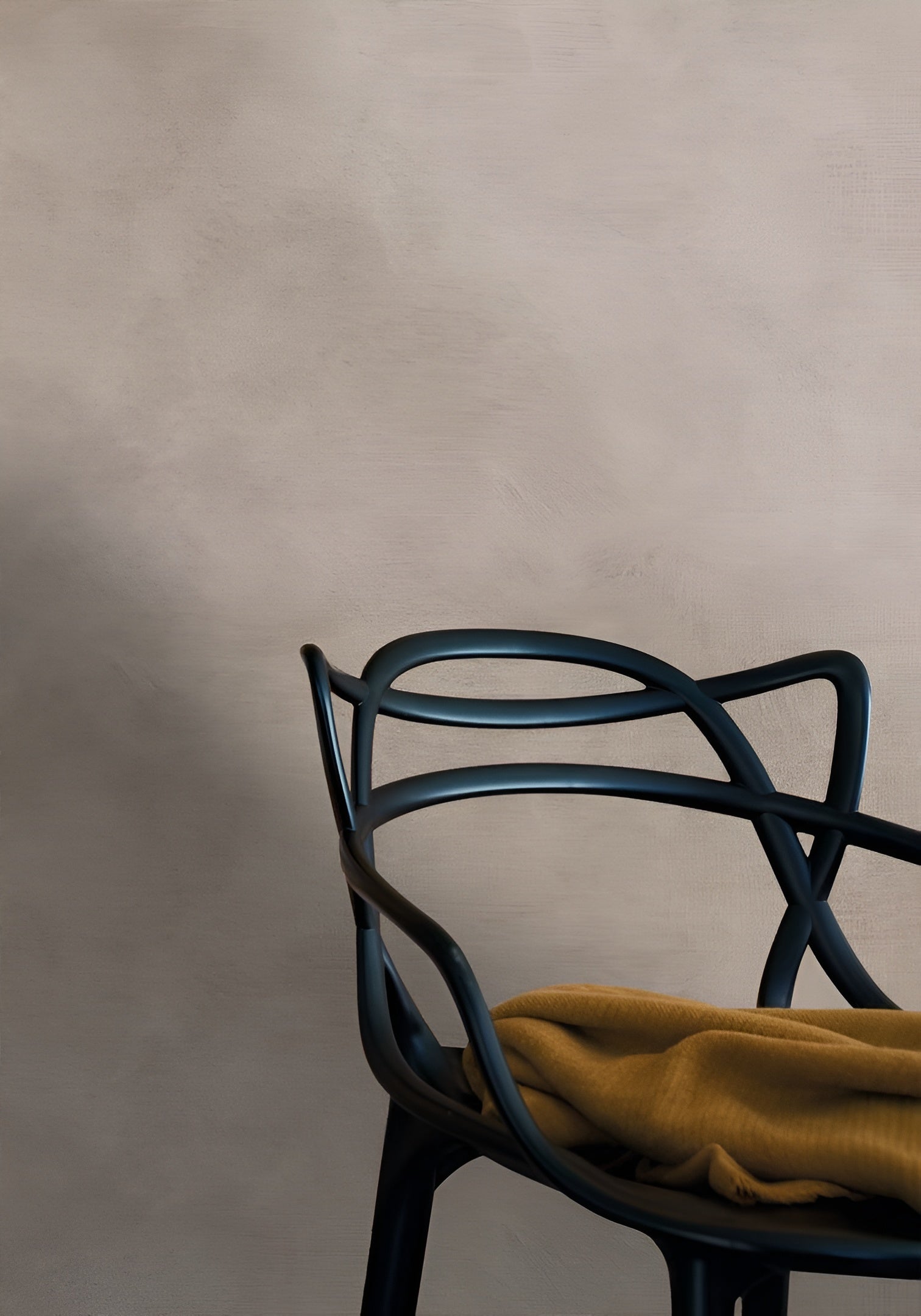 Textured wallpaper resembling canvas ARGILE - TAUPE taupe