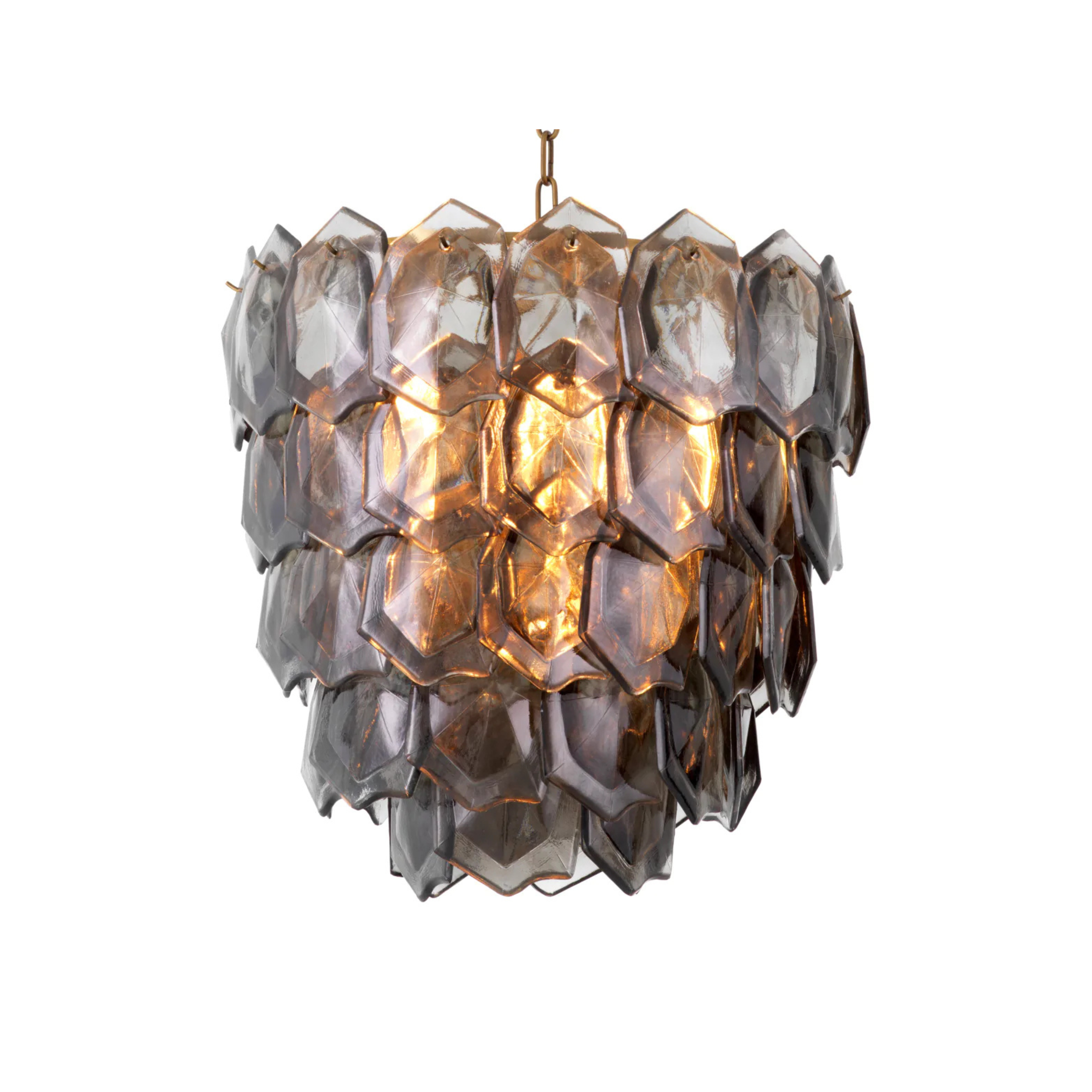 ELIAS chandelier smoked glass