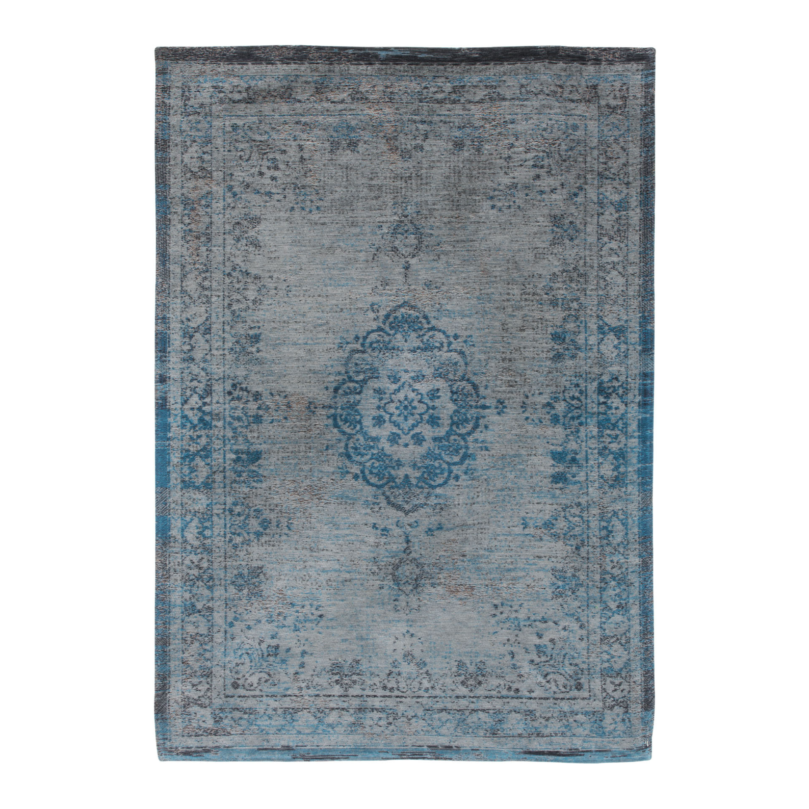 Medallon Gray Turquoise Turquoise-gray rug