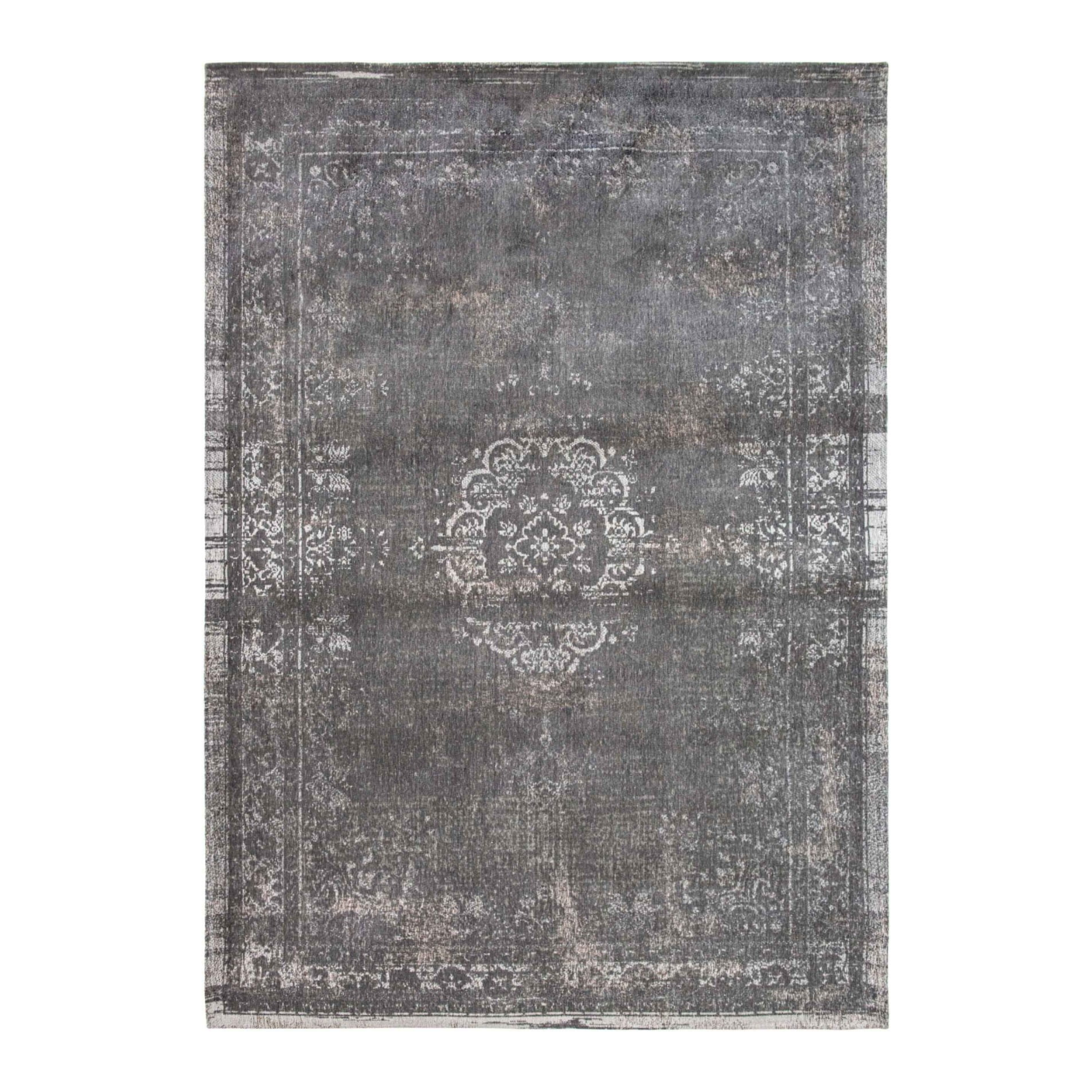 Medillon stone gray rug