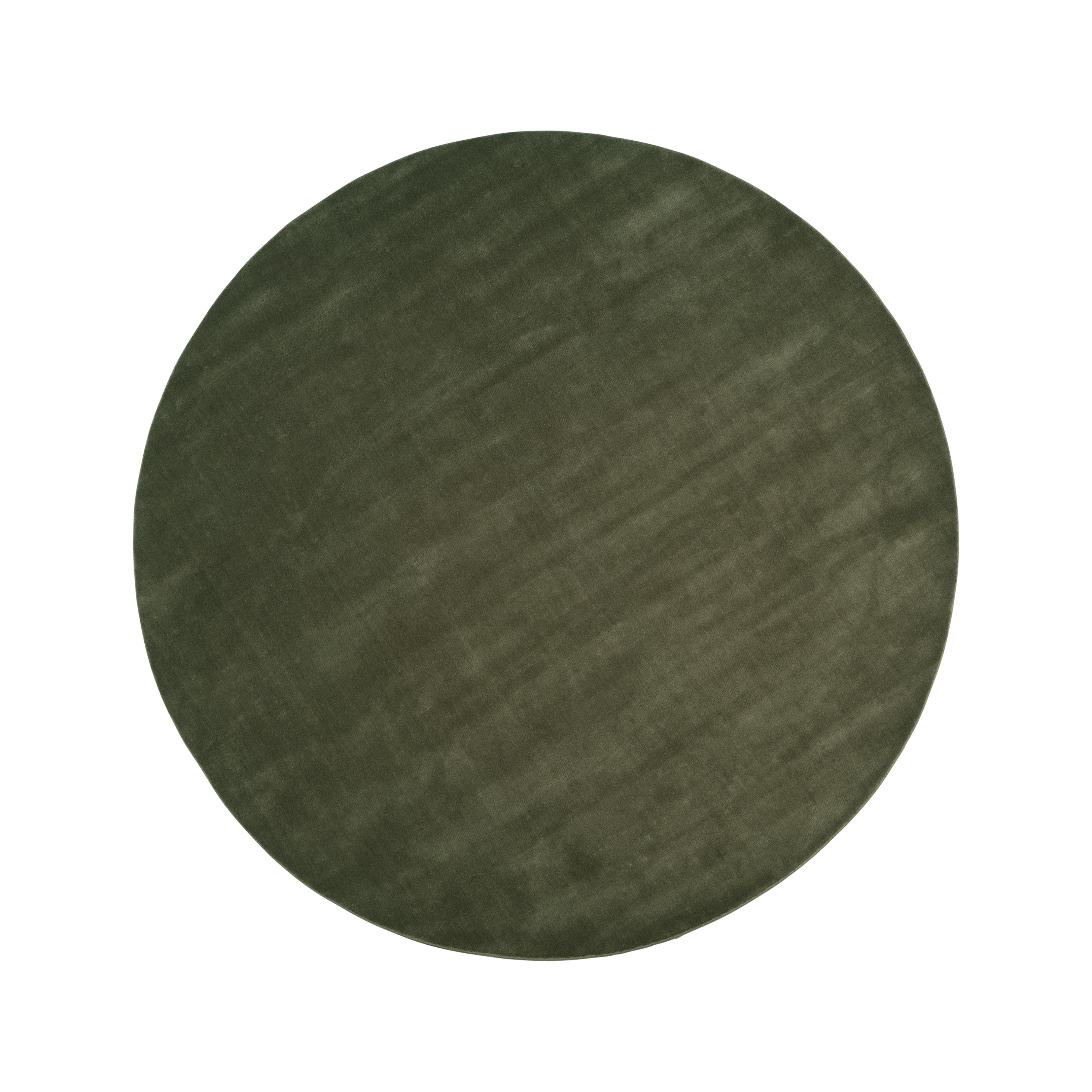 Kruhový koberec HALO CLOUD zelený mach