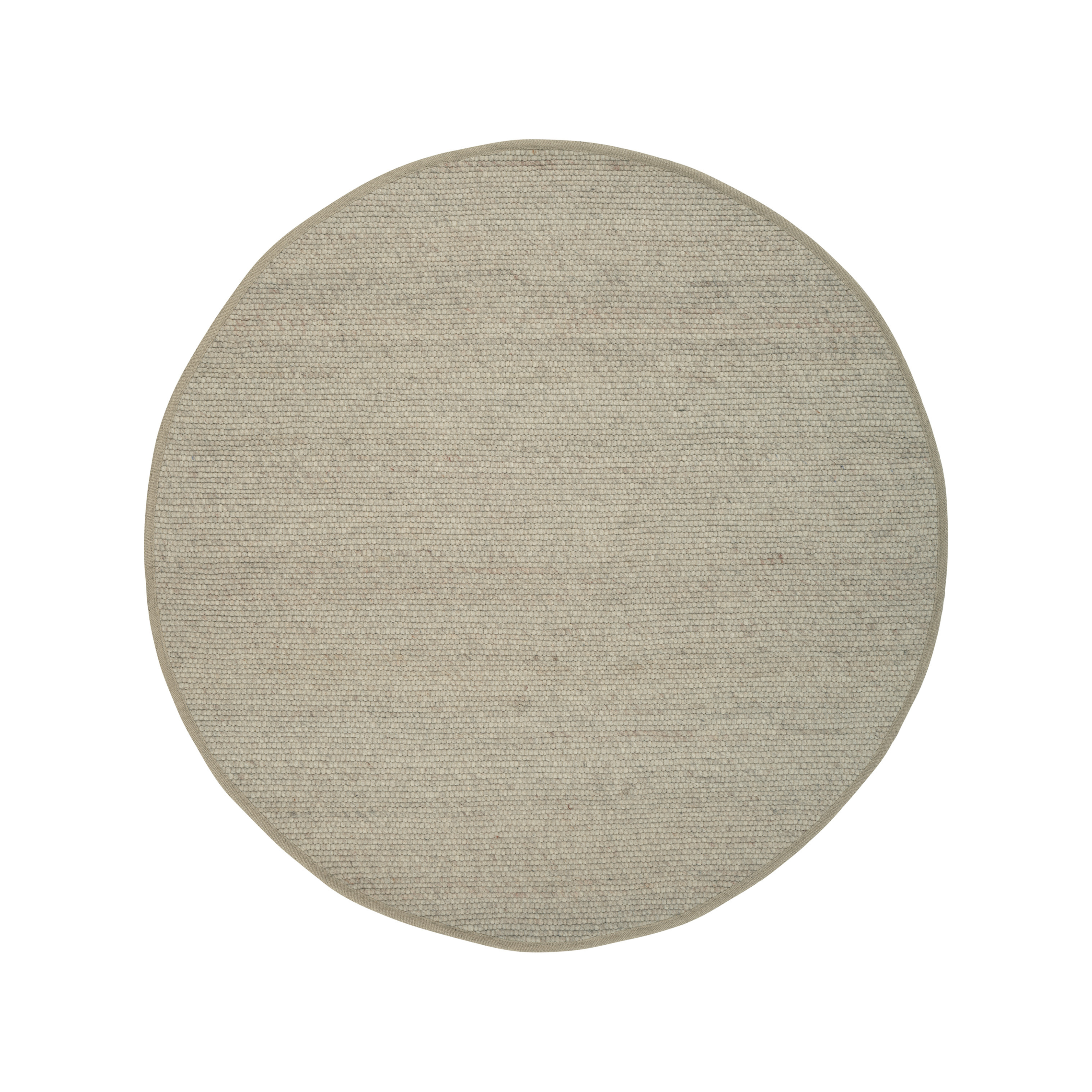 Kruhový koberec AGNER svetlosivý