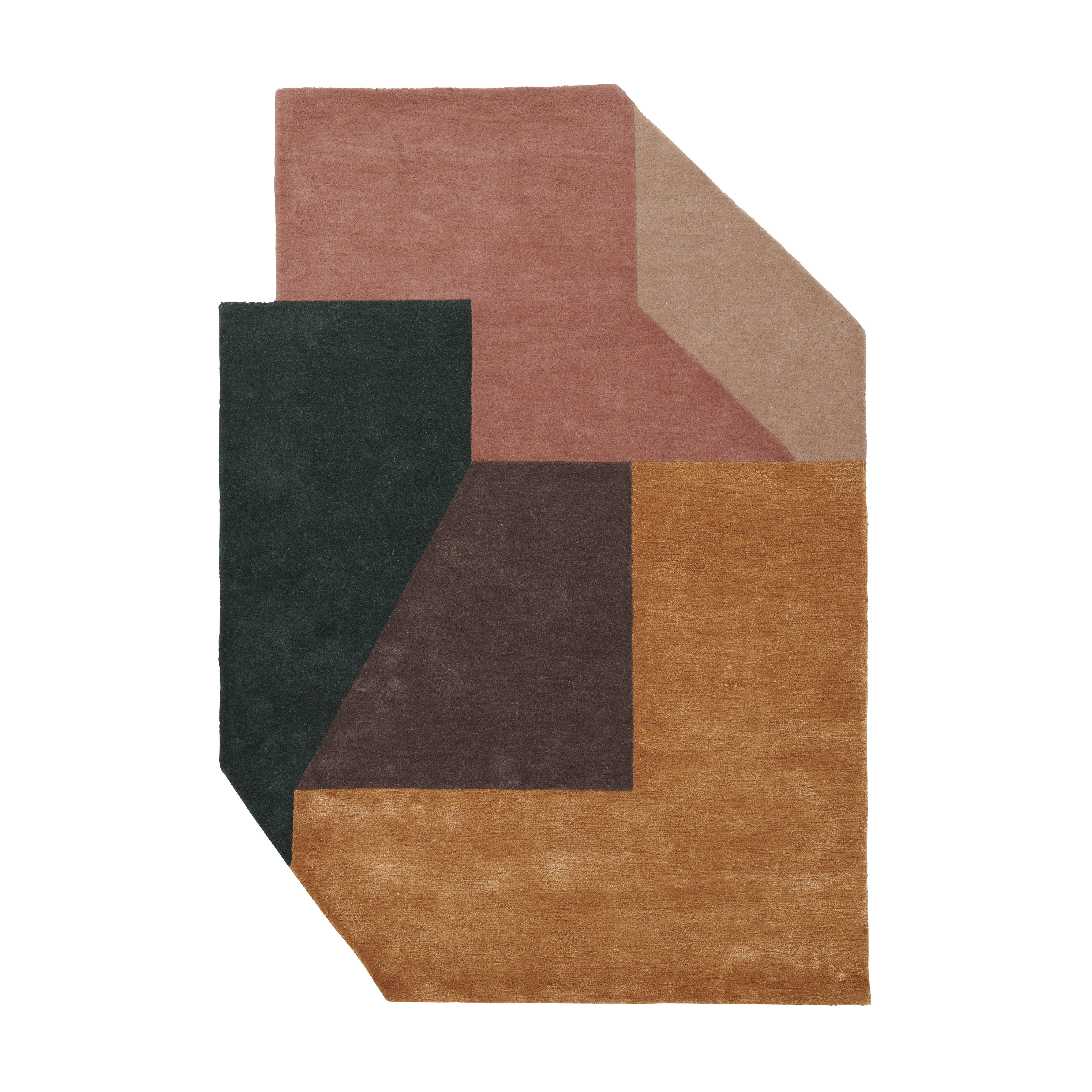 ALTON Rug - COMBI orange with pink