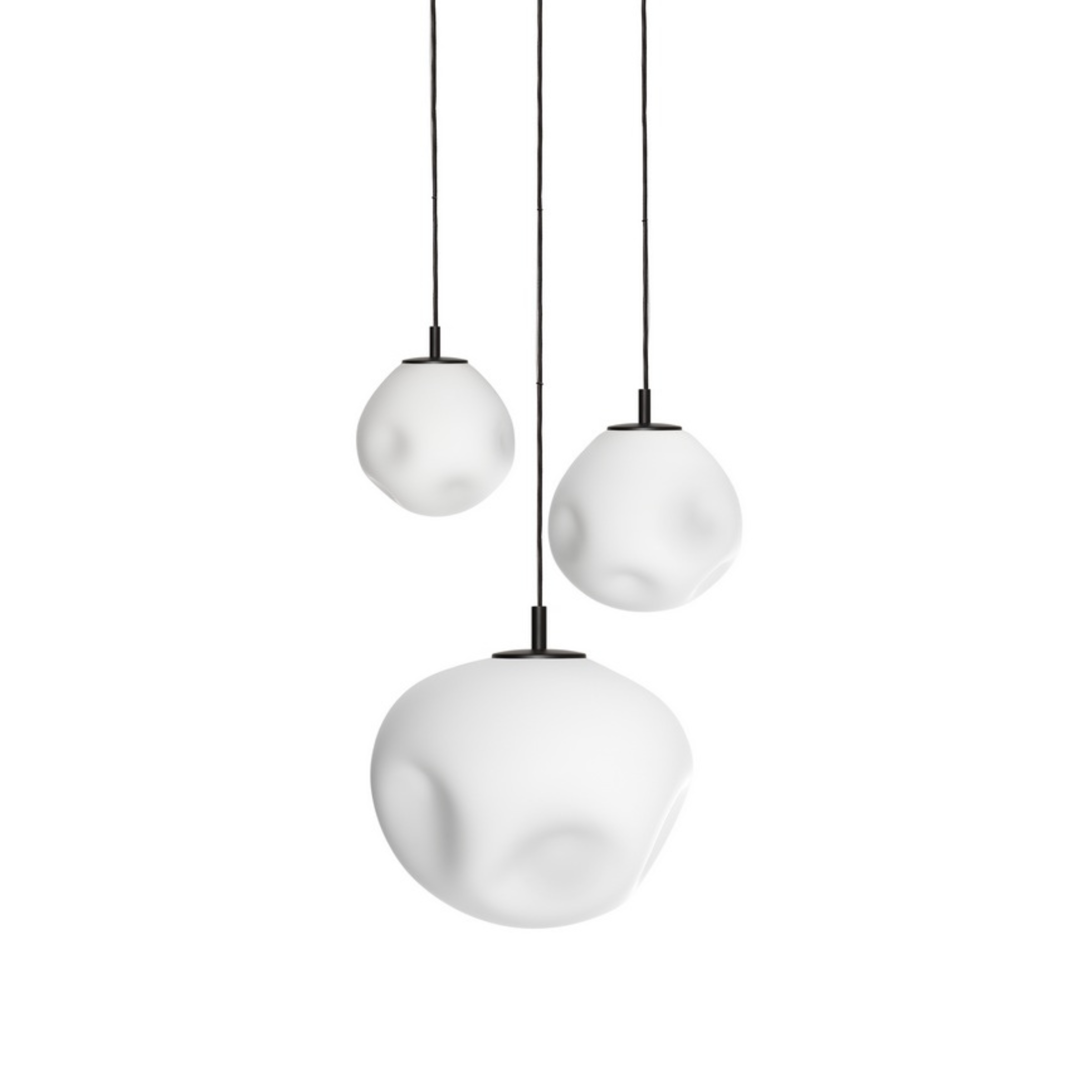 Závesná lampa trojbodová CLOE čierna