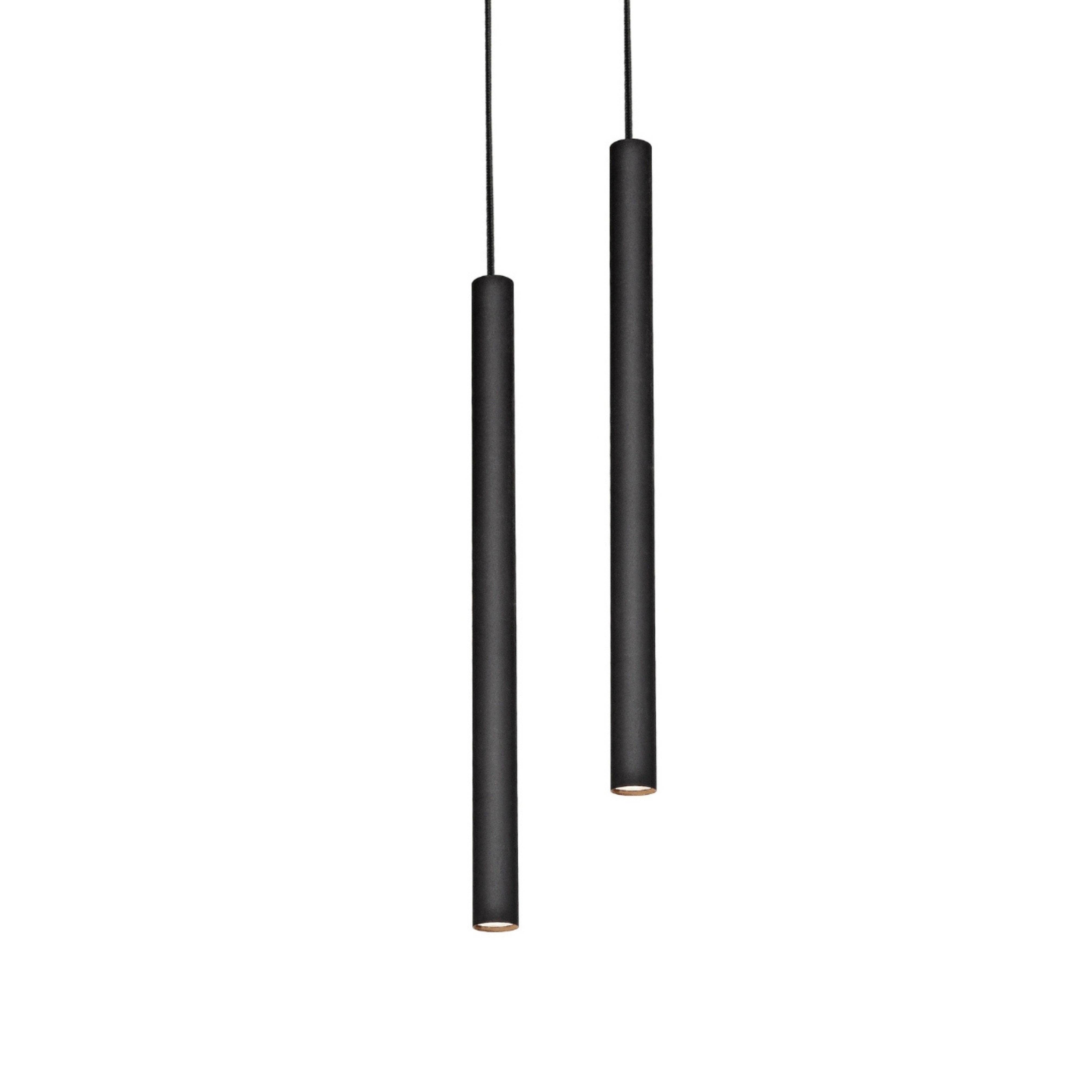 Závesná lampa ROLL 2 čierna