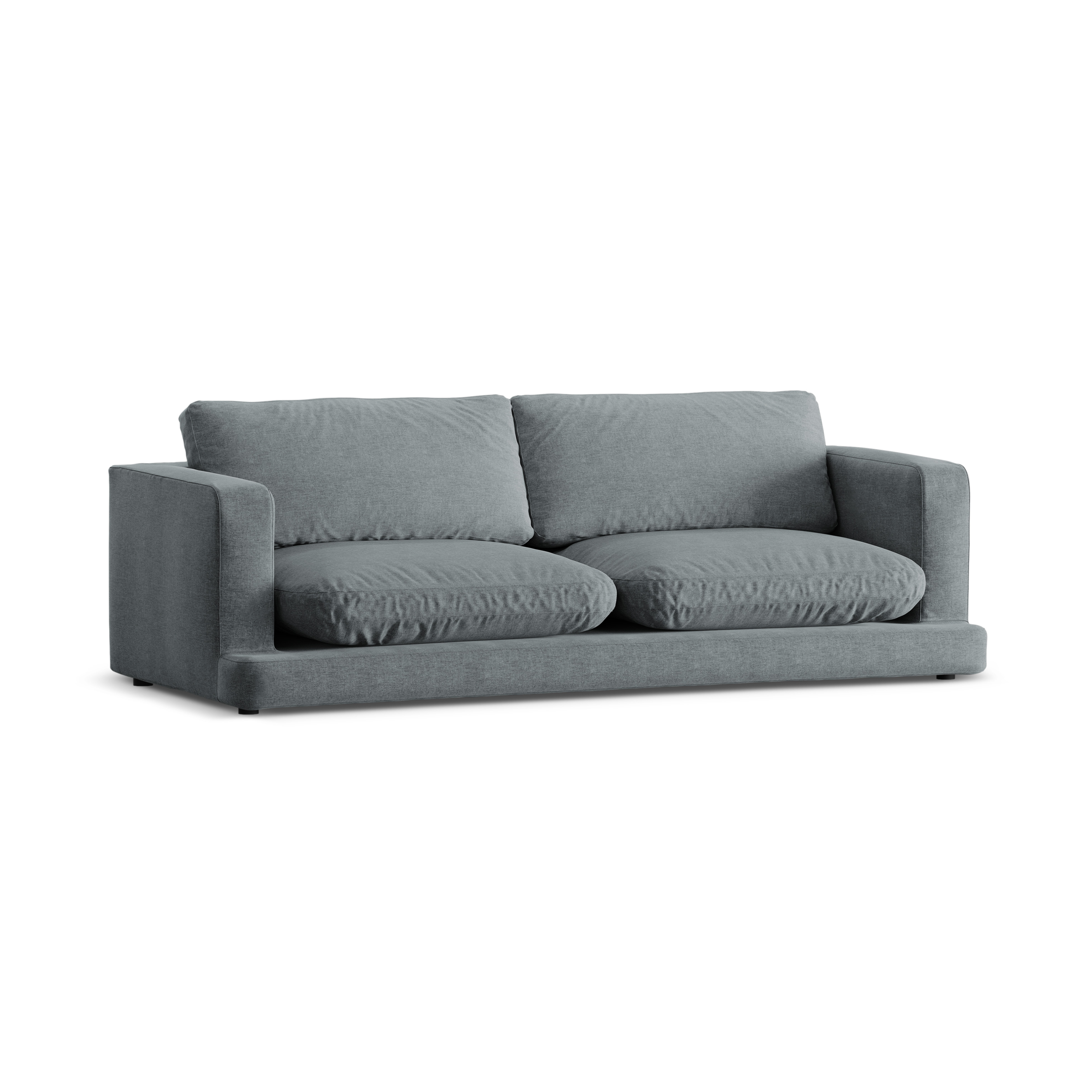 3-seater Sofa DAPHNE dark gray chenille