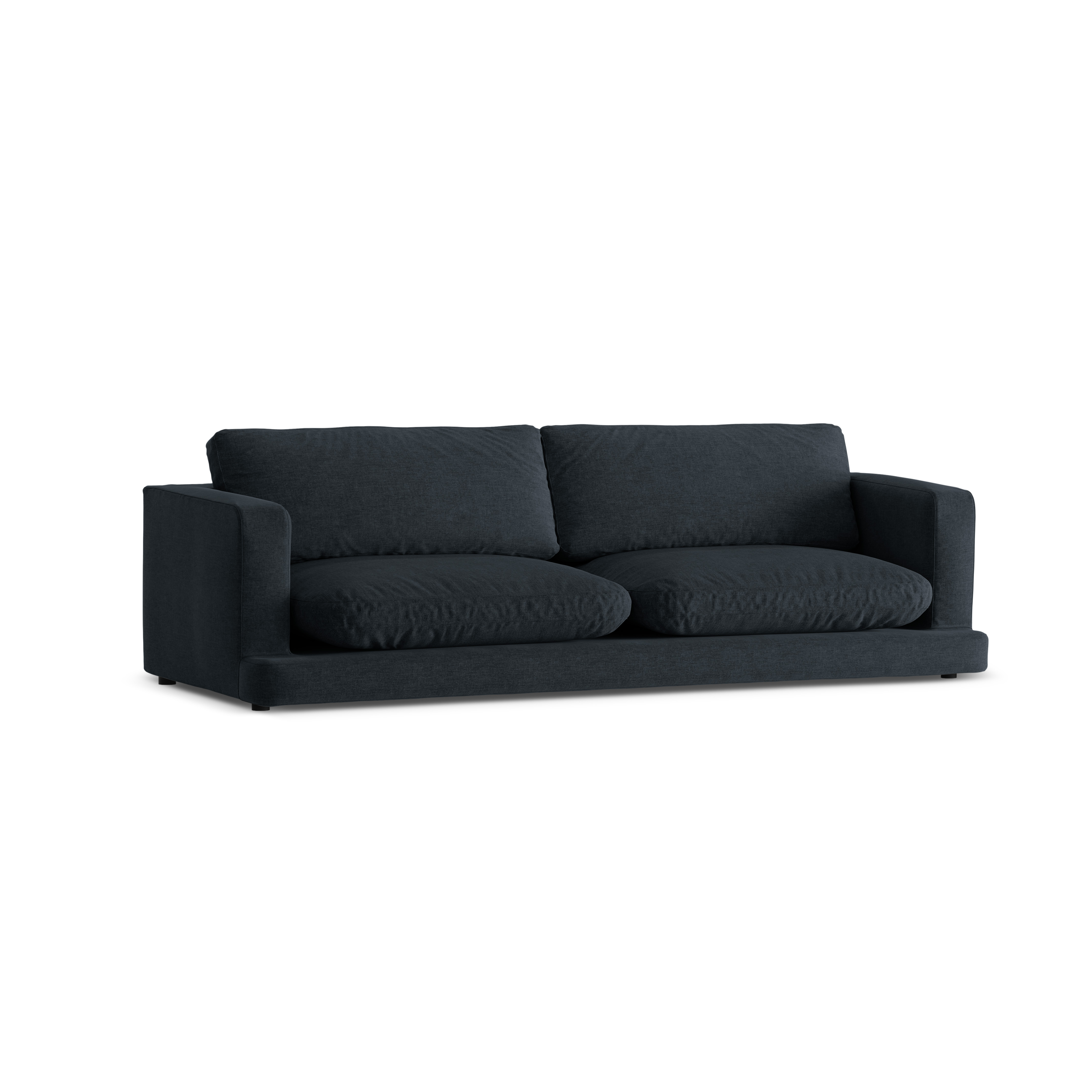 4-seater DAPHNE sofa black chenille