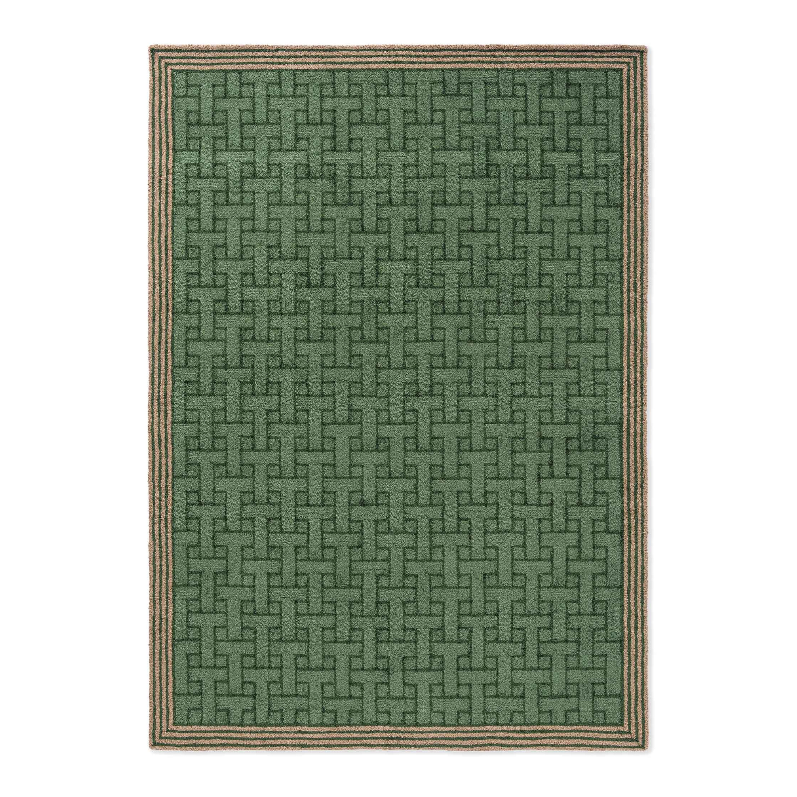 T-monogram external rug Jade green