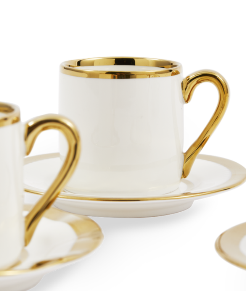 Sada šálok na espresso ZLATÉ NÁLEZY porcelán
